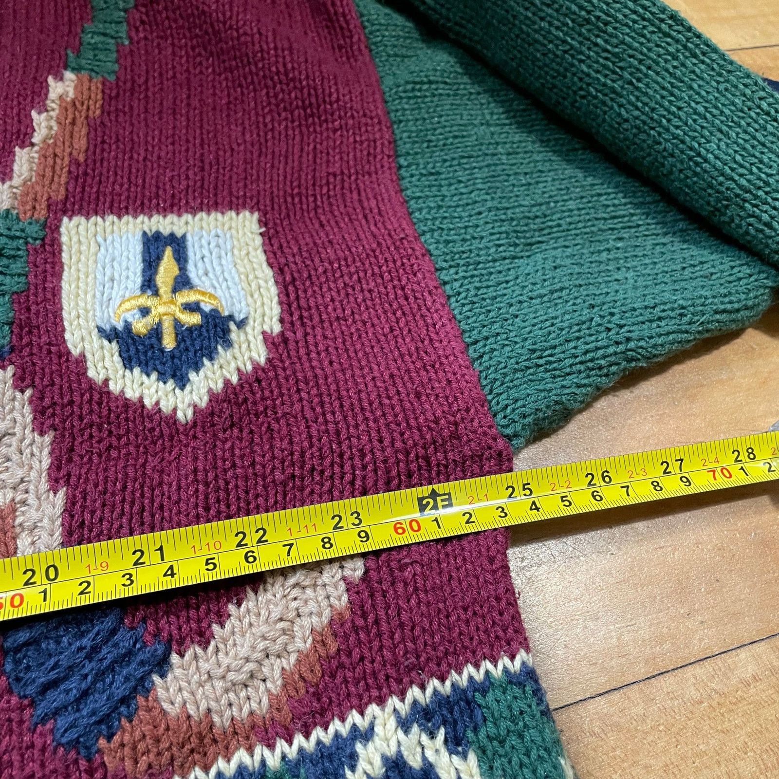 Vintage Hand Knit Golf Cardigan Sweater XL Novelty Preppy Grandpa Size US XL / EU 56 / 4 - 5 Thumbnail