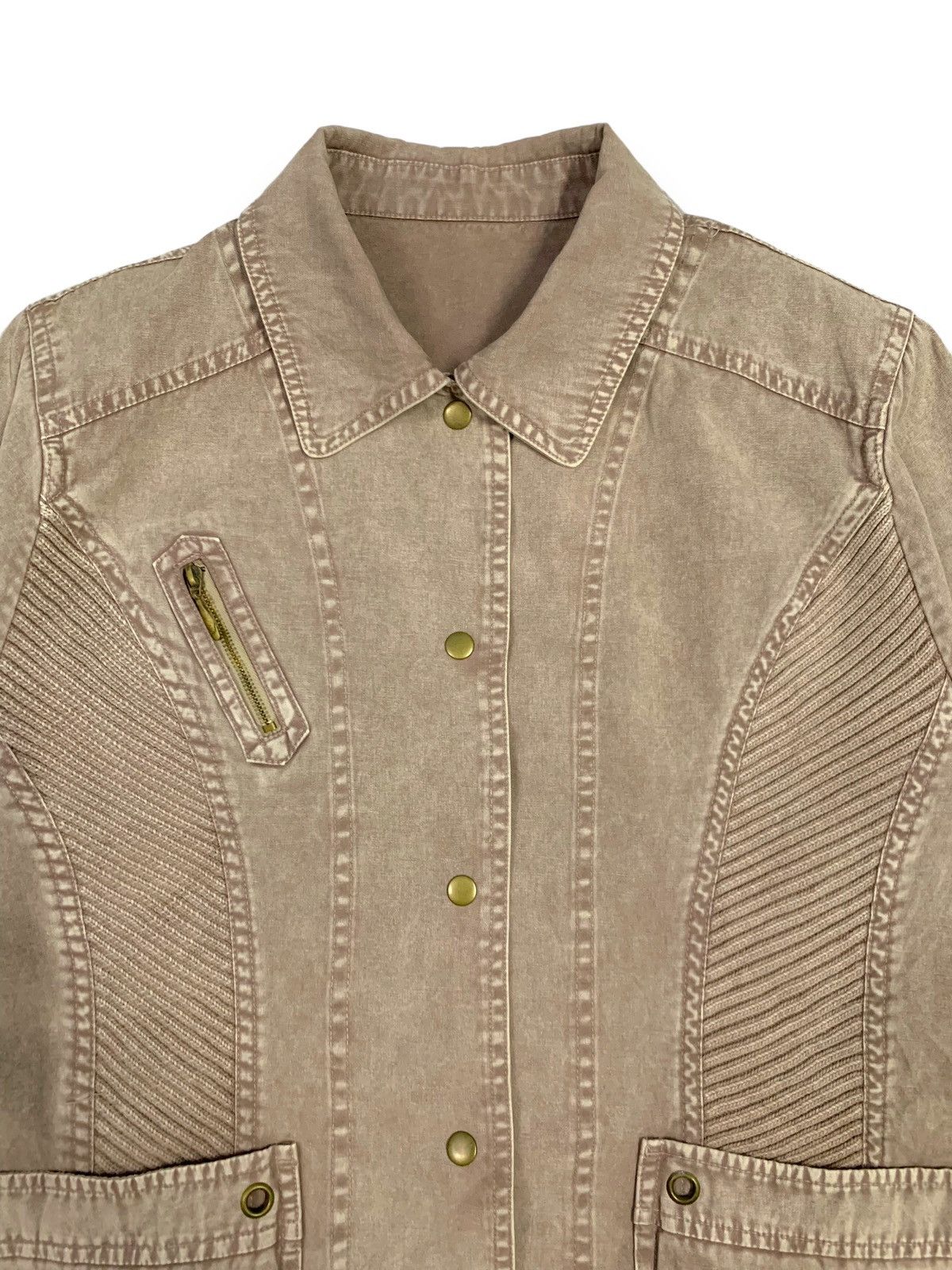 Japanese Brand Vintage Japanese Brand Snap Button Cotton Jacket Size L / US 10 / IT 46 - 5 Thumbnail