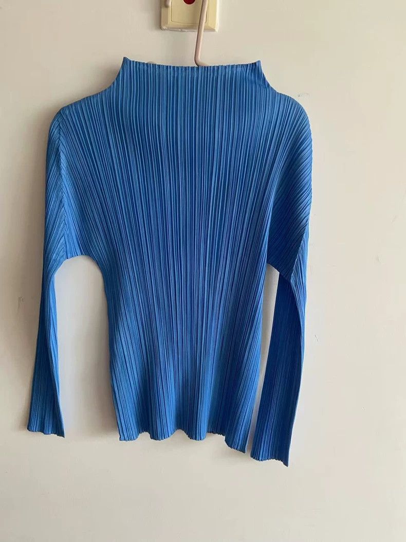 Issey Miyake issey miyake size:3 Blue long sleeves Size XXS / US 00 / IT 34 - 2 Thumbnail