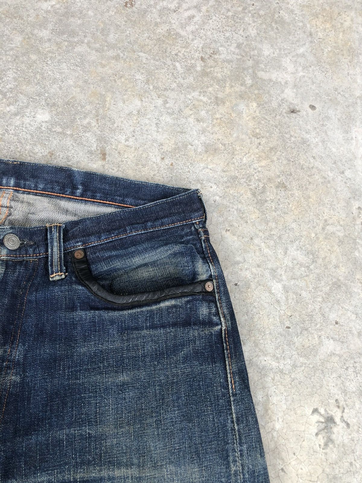 Full Count & Co. Full Count 1340k Selvedge Denim Leather Limited Distressed Size US 32 / EU 48 - 16 Thumbnail