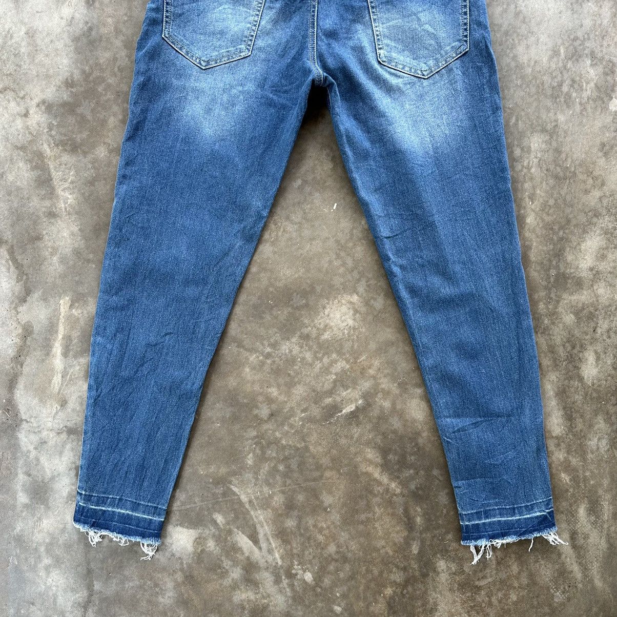 Japanese Brand Vintage Roshell Distressed Slim Fit Faded Denim Jean Pant Size US 32 / EU 48 - 11 Thumbnail