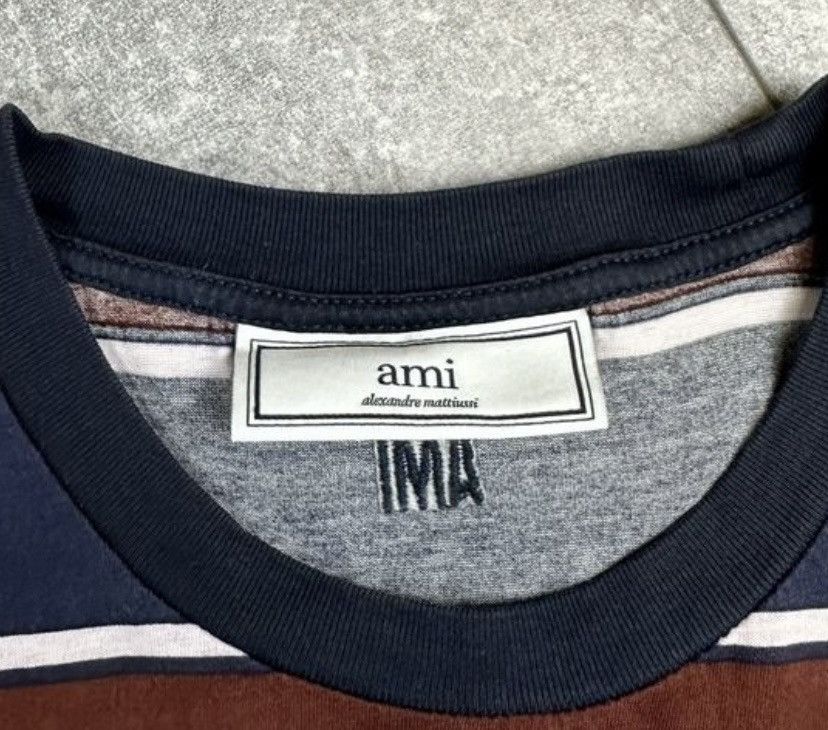 Mens T-Shirt Luxury Ami Small Tab Logo Tee vintage
