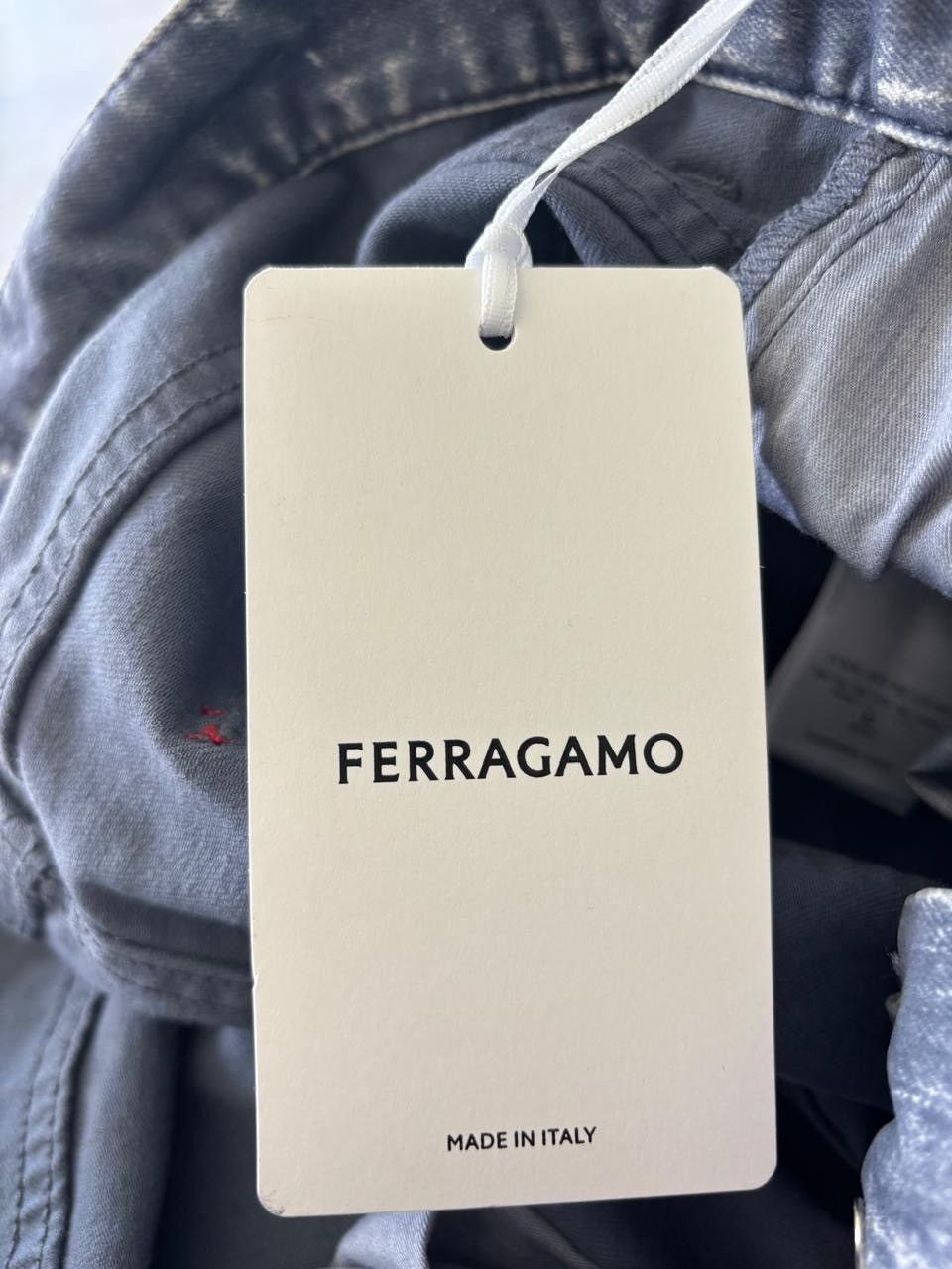 Salvatore Ferragamo Ferragamo logo-patch straight-leg jeans Size US 36 / EU 52 - 9 Thumbnail