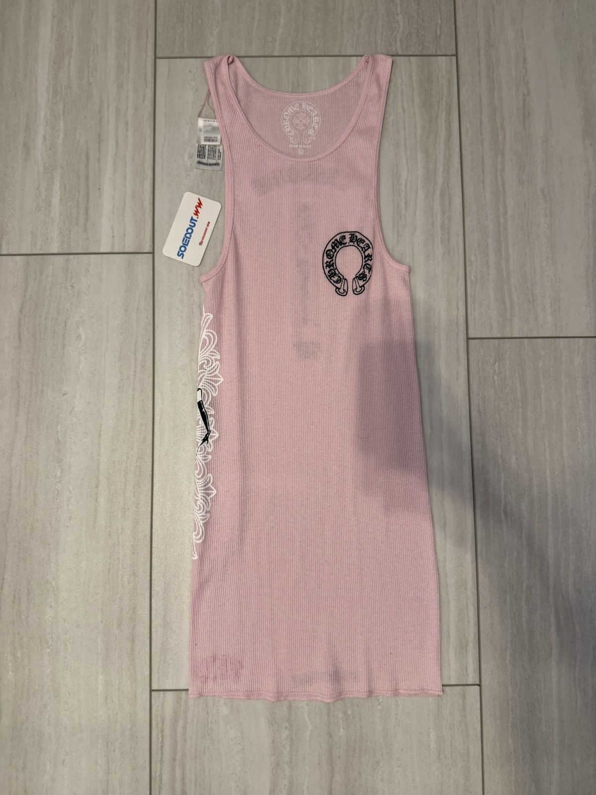 Chrome Hearts Deadly Doll Tank Top Dress Pink