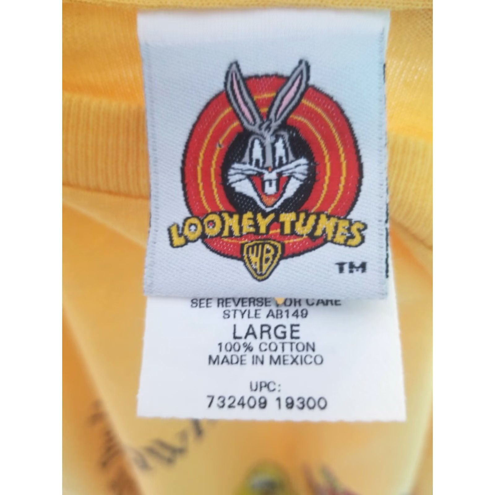 Vintage VINTAGE Tweety Bird Pocket T Shirt Looney Tunes Let's Do The Mall Crawl XL Mens Yellow 90s Graphic Print Size US XL / EU 56 / 4 - 4 Thumbnail