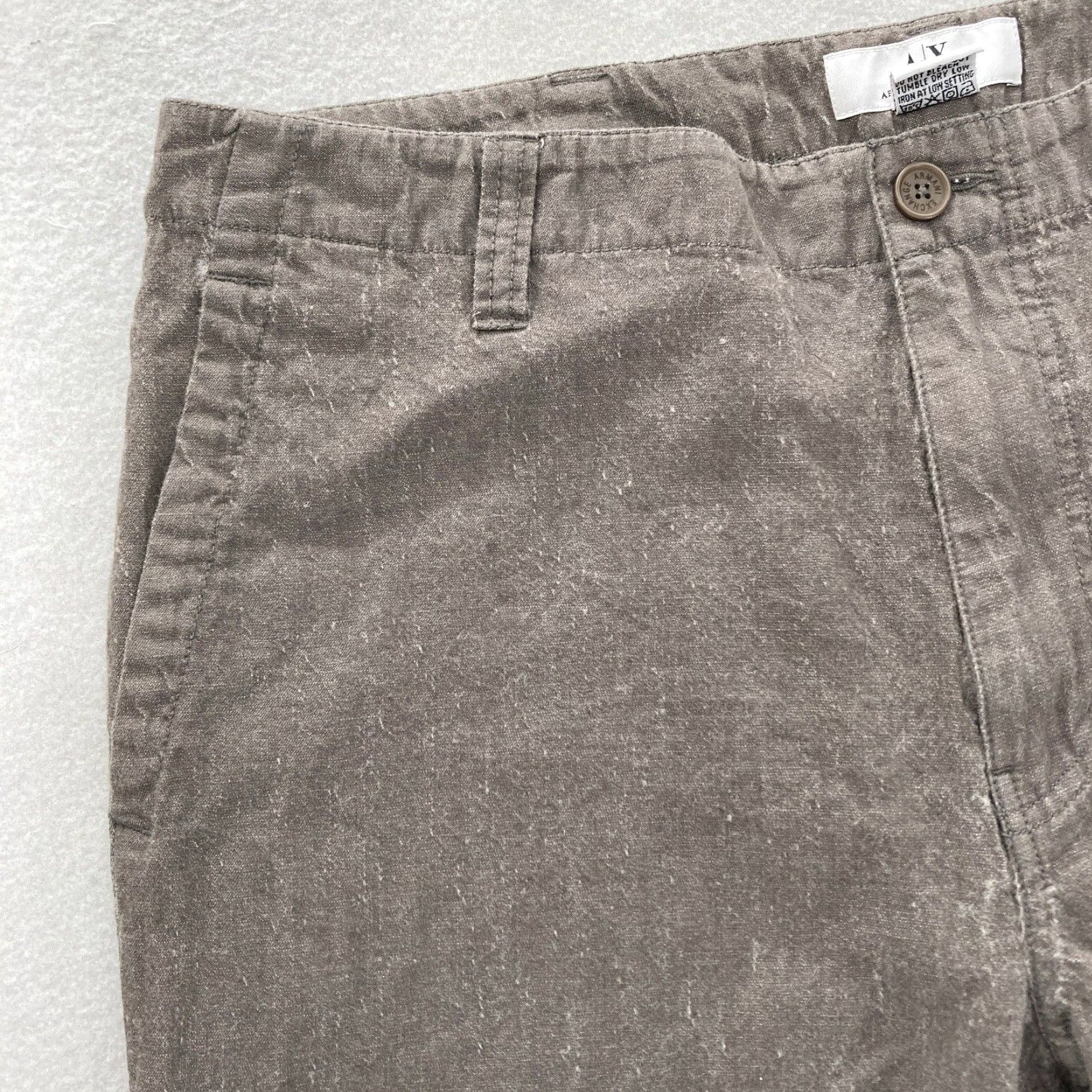 Armani Exchange VINTAGE Armani Exchange Wool Double Knee Pants Mens 36x30 Gray Relaxed Workwear Carpenter Corduroy Brown Casual Size US 36 / EU 52 - 4 Thumbnail