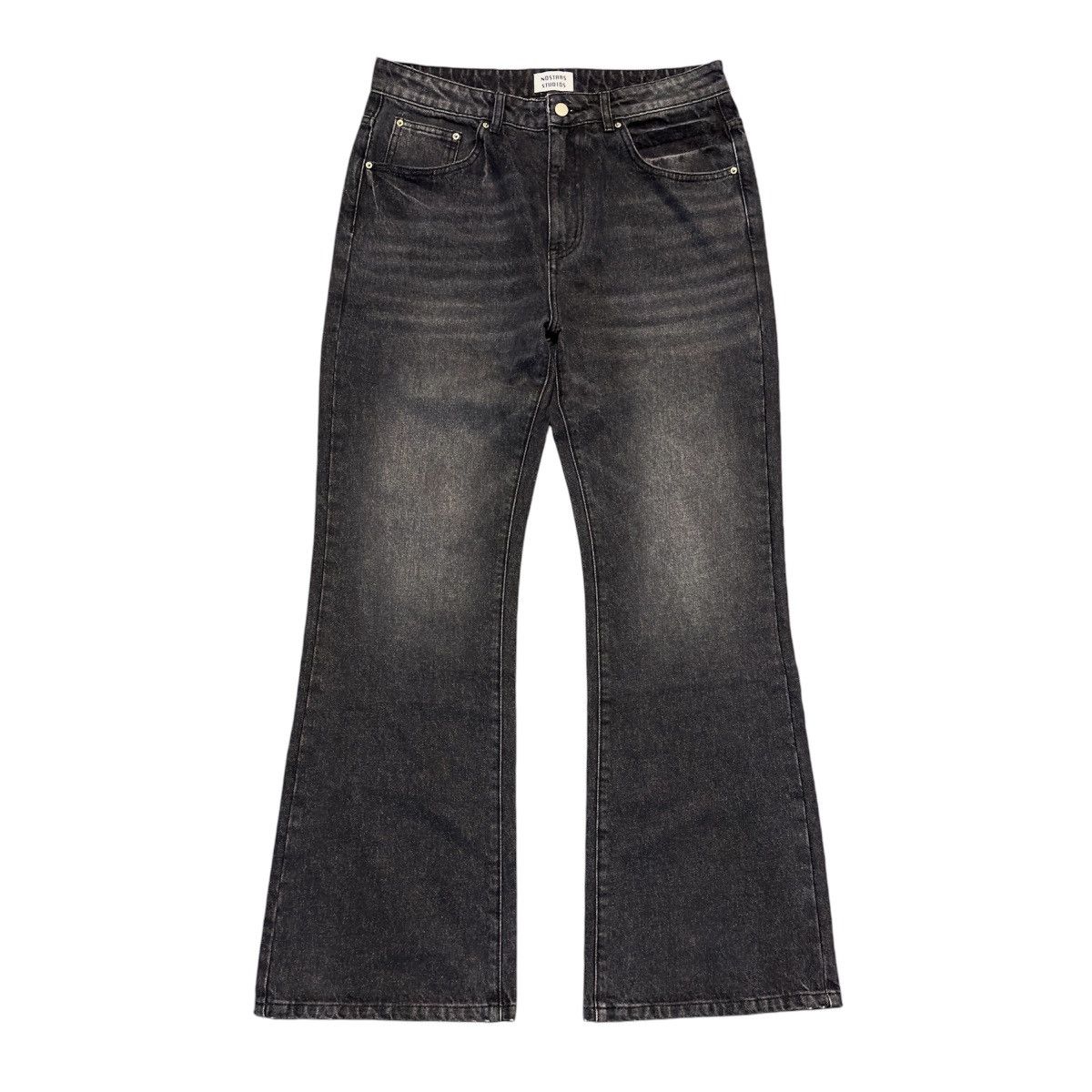 nostras studios black flared jeans