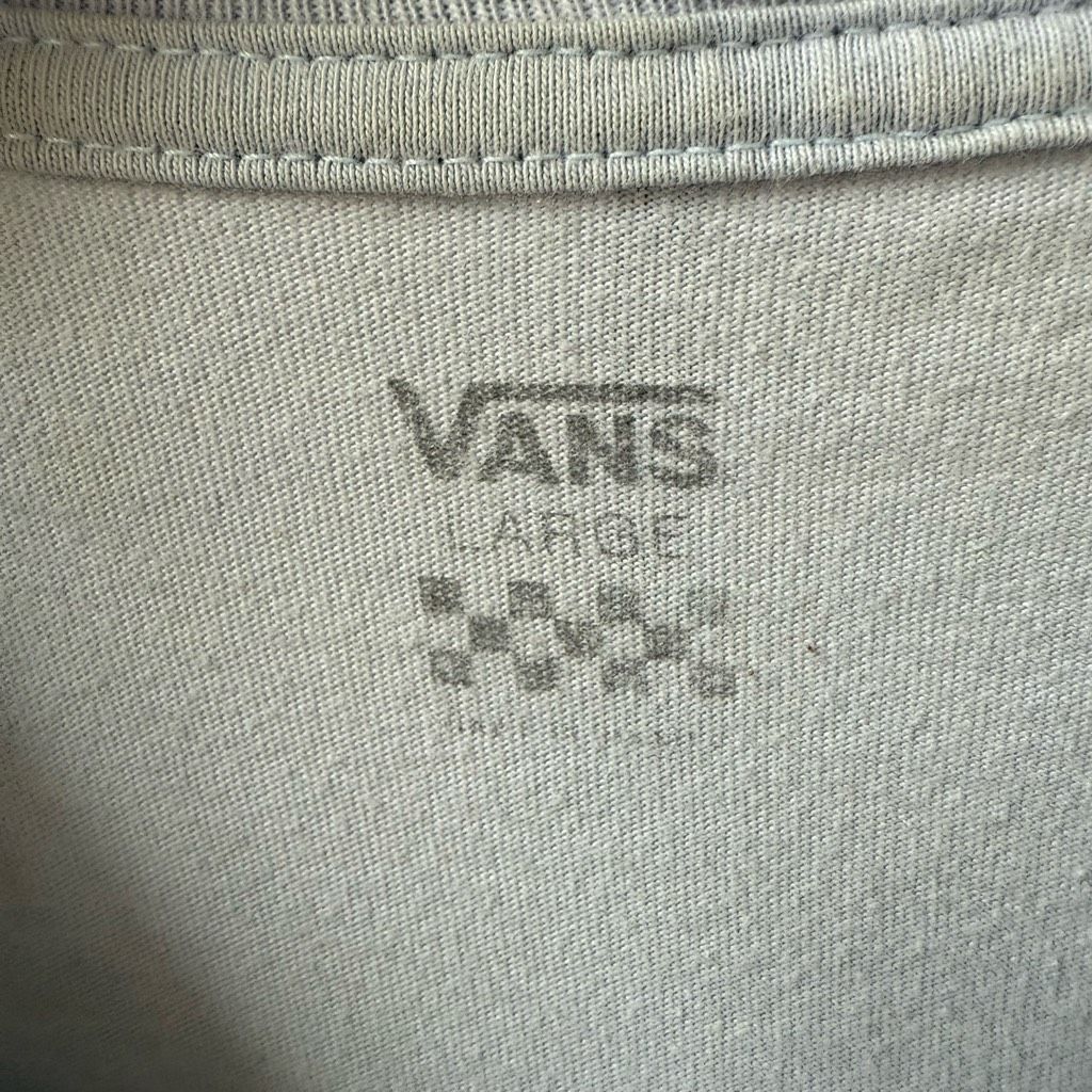 Vans Vans Light Blue Long Sleeve Tshirt 100% Cotton Checkerboard Slim L Size US L / EU 52-54 / 3 - 4 Thumbnail