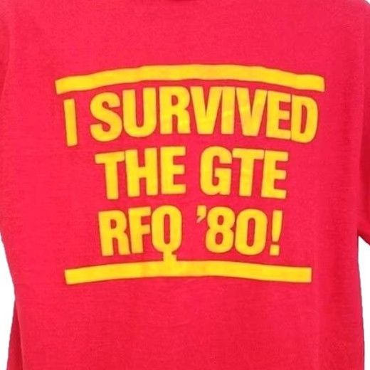 Vintage VINTAGE GTE T Shirt Mens Large Red 80s I Survived The GTE RFQ Made In USA Mens T-Shirt Red 80s GTE RFQ I Survived Size US L / EU 52-54 / 3 - 2 Thumbnail