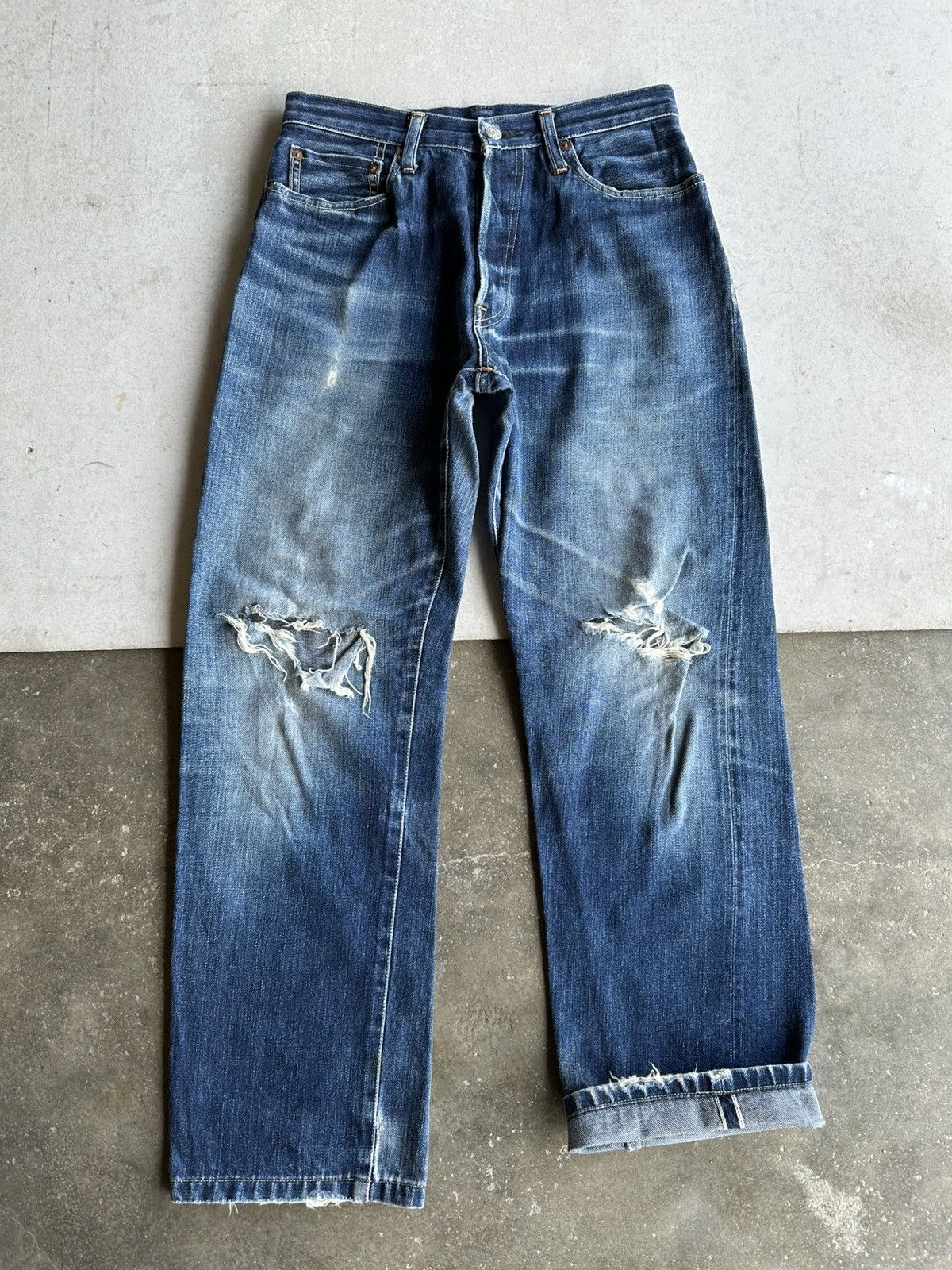 Studio D'Artisan SICKSS! Vintage STUDIO D ARTISAN Denim Lemon Stitch/Selvedge Size US 29 - 1 Thumbnail