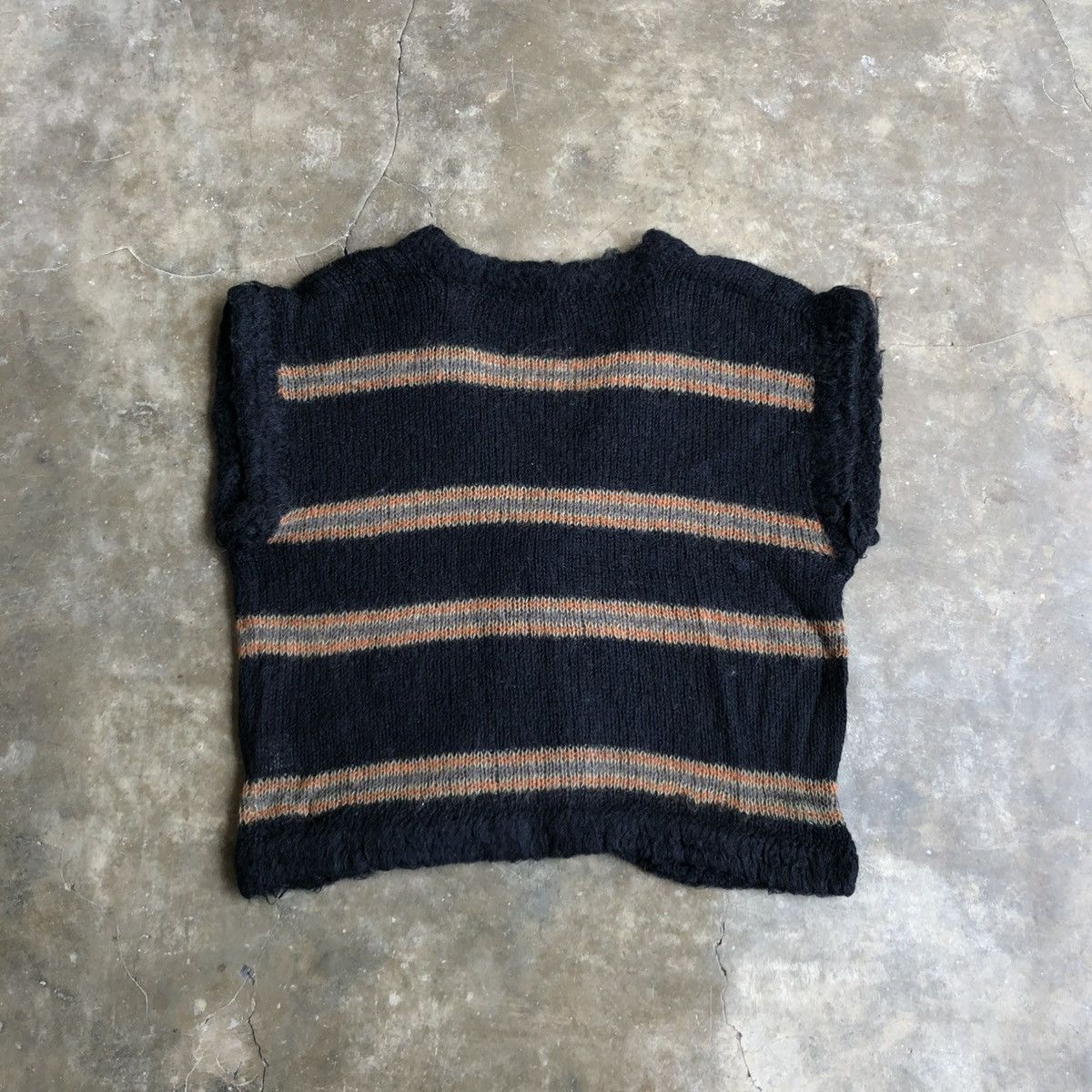 Japanese Brand 2000s Chamois Navajo Motif Mohair Wool Knit Vest Black Size US L / EU 52-54 / 3 - 10 Thumbnail