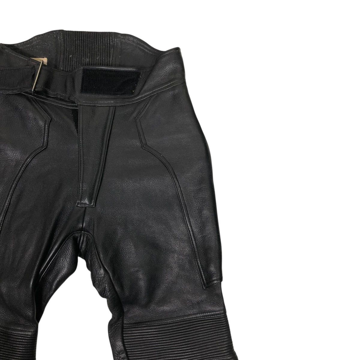Genuine Leather 🔥VINTAGE GENUINE LEATHER BIKER PANTS HIVE ISSEY MIYAKE Size US 28 / EU 44 - 5 Thumbnail