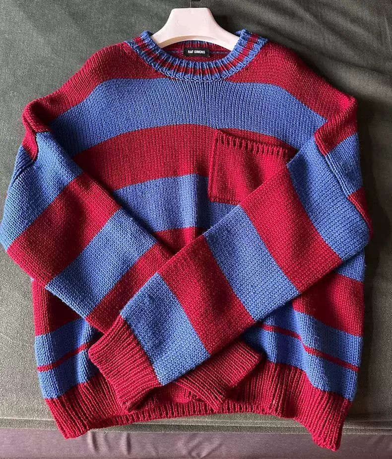 Raf Simons Raf Simons red and blue layered sweater-2505 Size US M / EU 48-50 / 2 - 1 Thumbnail