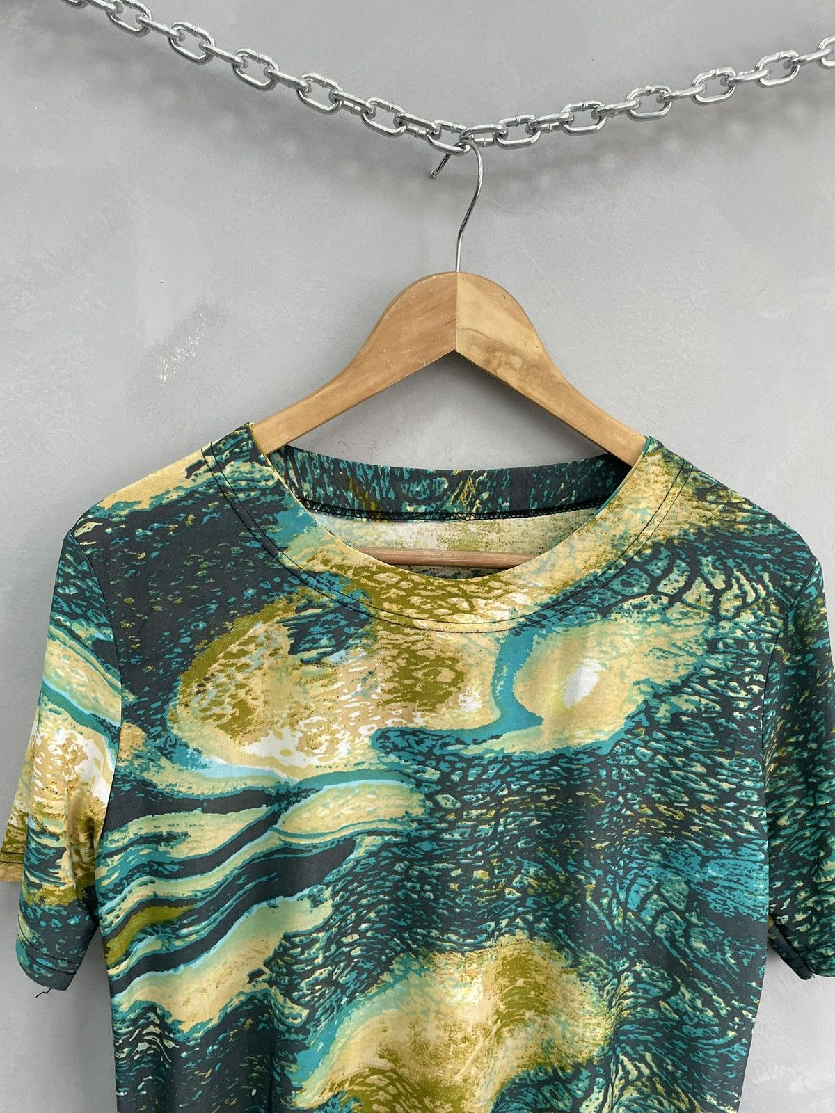 Japanese Brand × Roberto Cavalli × Vintage Vintage Roberto Cavalli style abstract t shirt slim fit Size US M / EU 48-50 / 2 - 4 Thumbnail