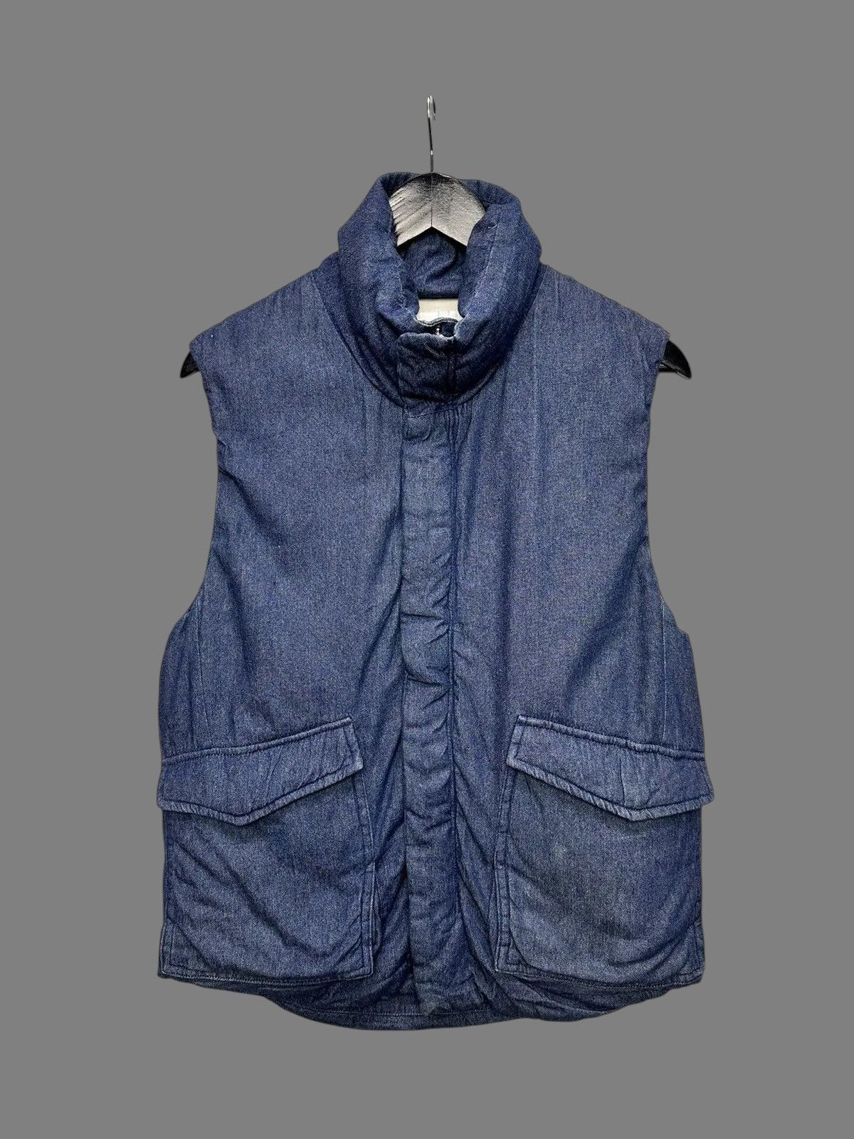 GOA Flash Report Blue Puffer Vest Casual Urban Winter Style Size US S / EU 44-46 / 1 - 1 Thumbnail