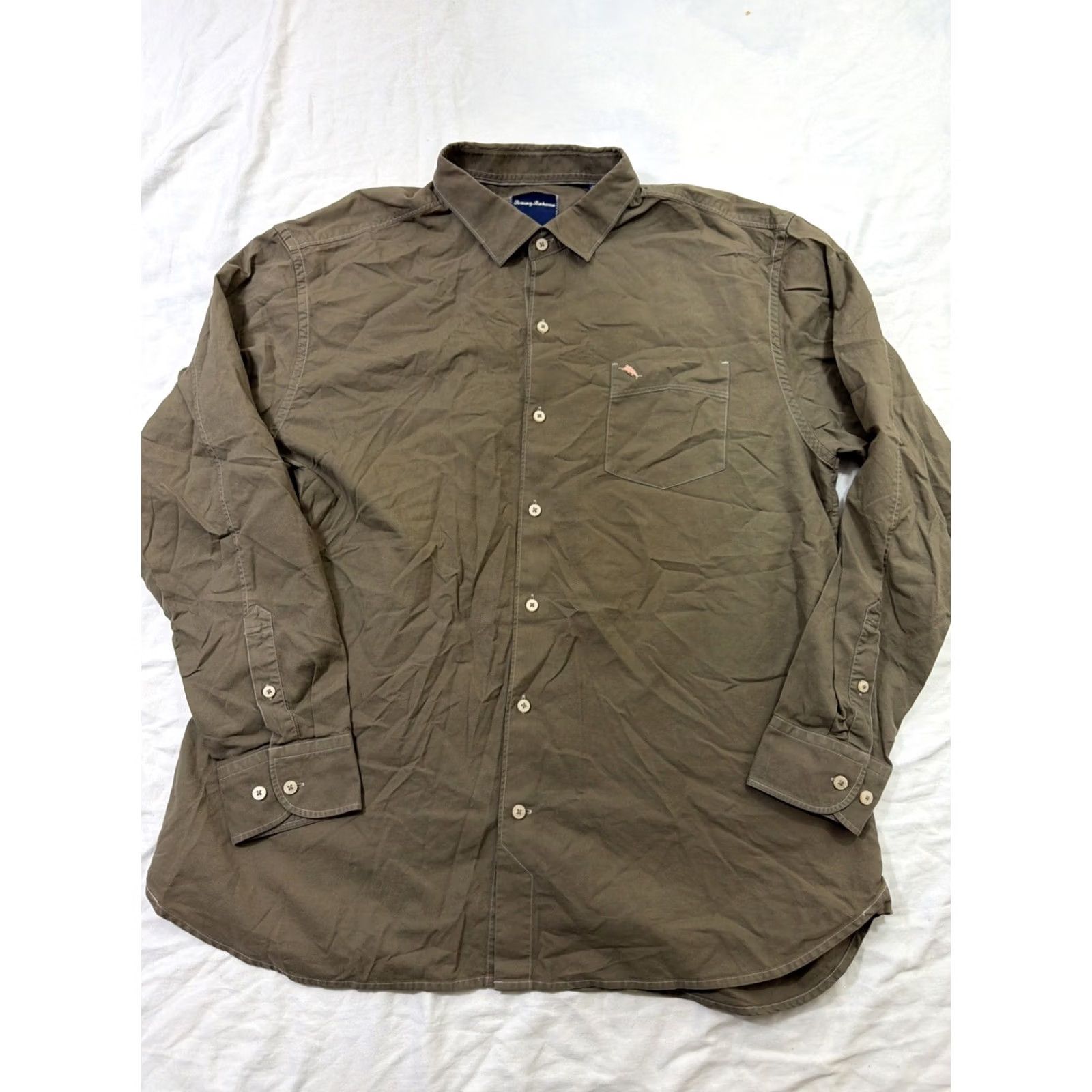 Tommy Bahama Tommy Bahama Shirt Men’s XXL Long Sleeve Button-Up Brown Silk Cotton Blend Button-Up Shirt Mens 2XL Long Sleeve Brown Silk Cotton Blend Size US XXL / EU 58 / 5 - 2 Thumbnail