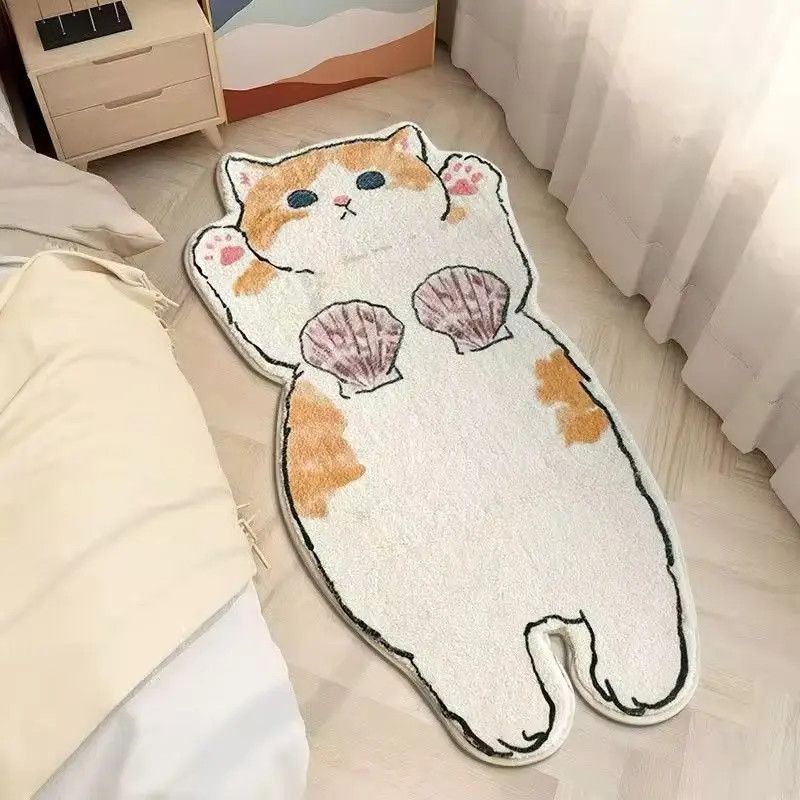 Designer × Homemade Cartoon Rug Cat Carpet Fluffy Bedroom Size ONE SIZE - 1 Thumbnail