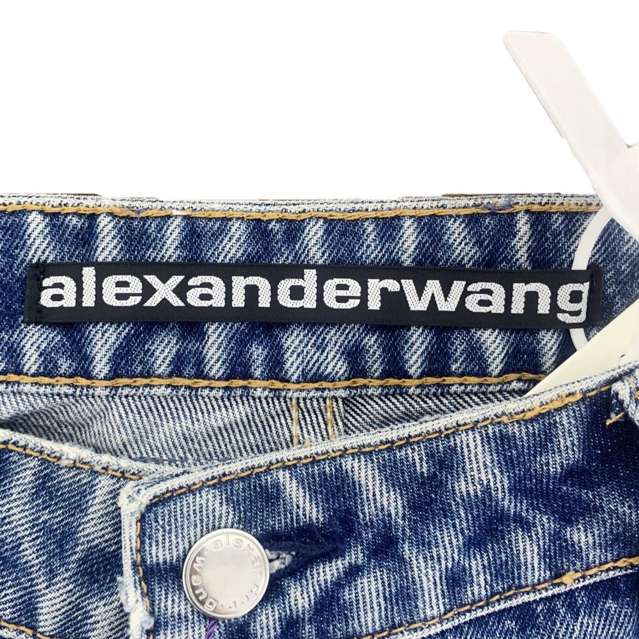 Alexander Wang Alexander Wang Blue Washed Cotton Denim Pants K26WX Size 28" / US 6 / IT 42 - 6 Thumbnail