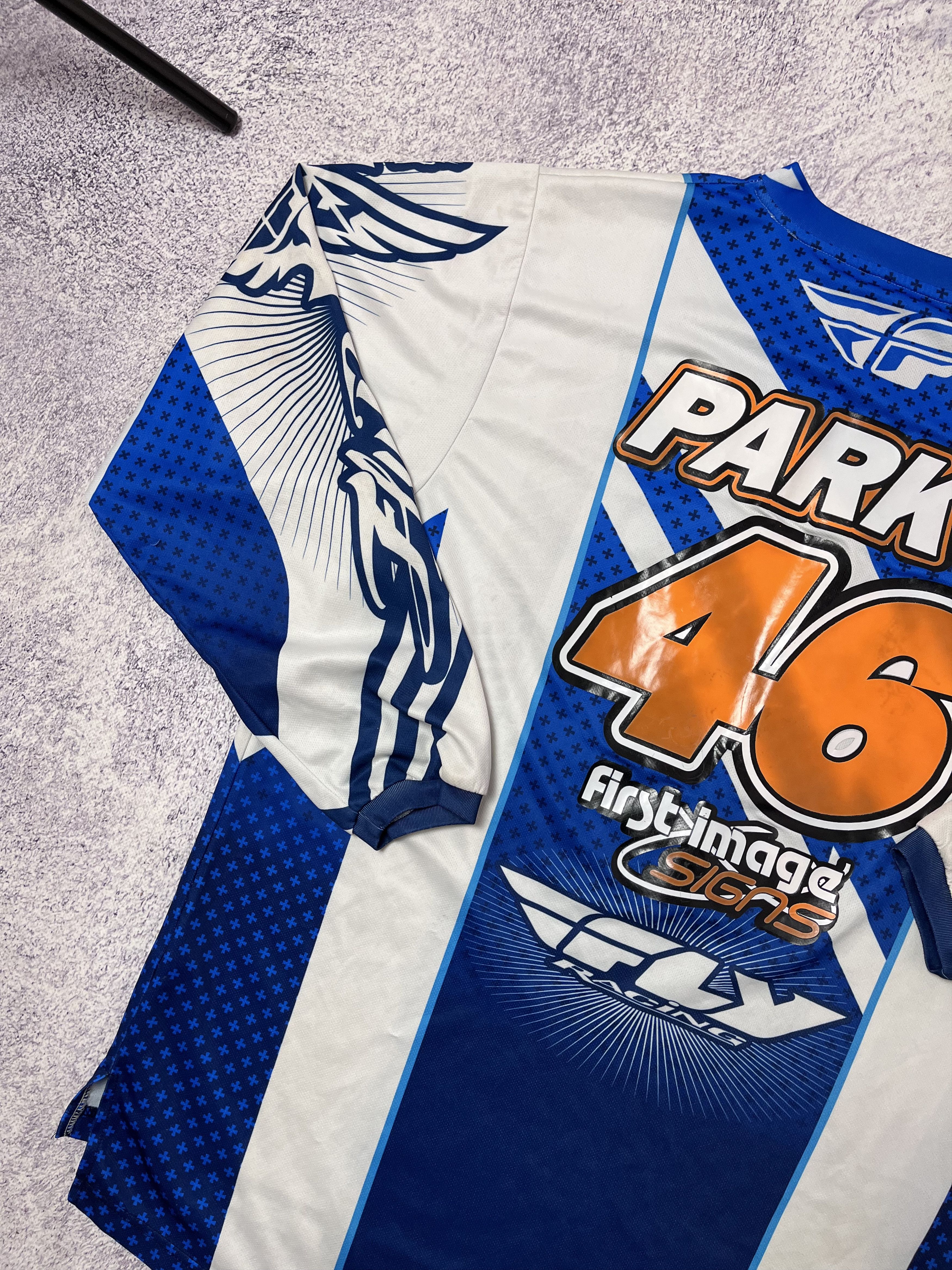 Other Racer motorcycle racing Moto T-shirt jersey size L Parky #46 Size US L / EU 52-54 / 3 - 12 Thumbnail