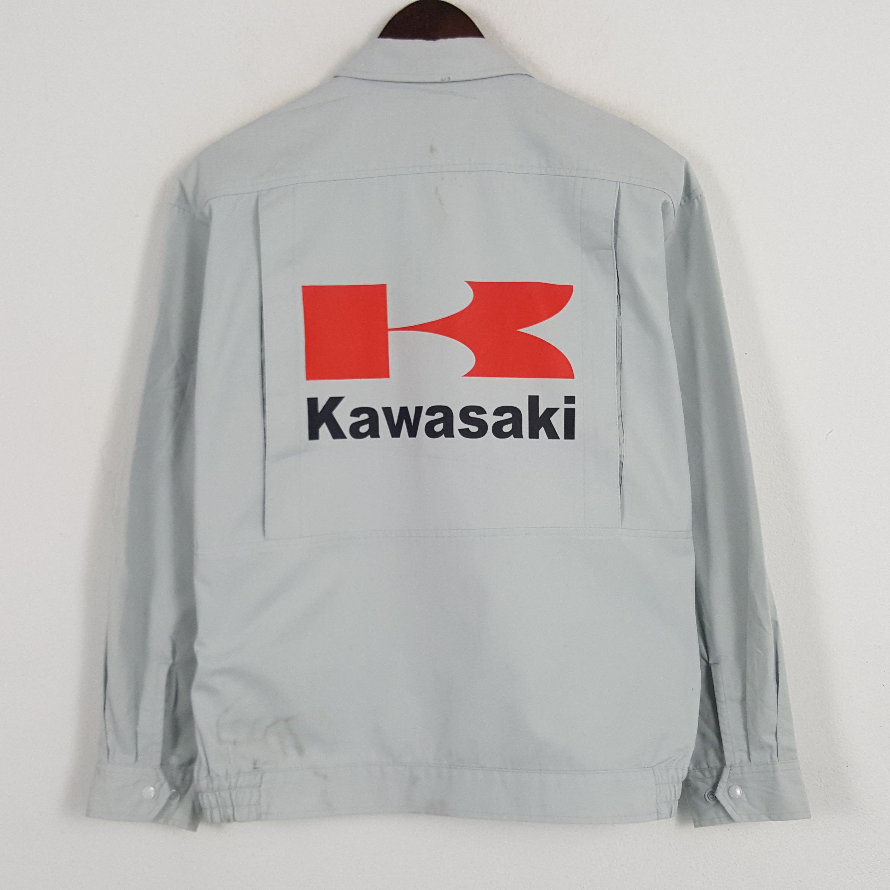 Japanese Brand × Vintage Vintage Kawasaki Sport Racing Custom Art Jacket Size US L / EU 52-54 / 3 - 1 Thumbnail