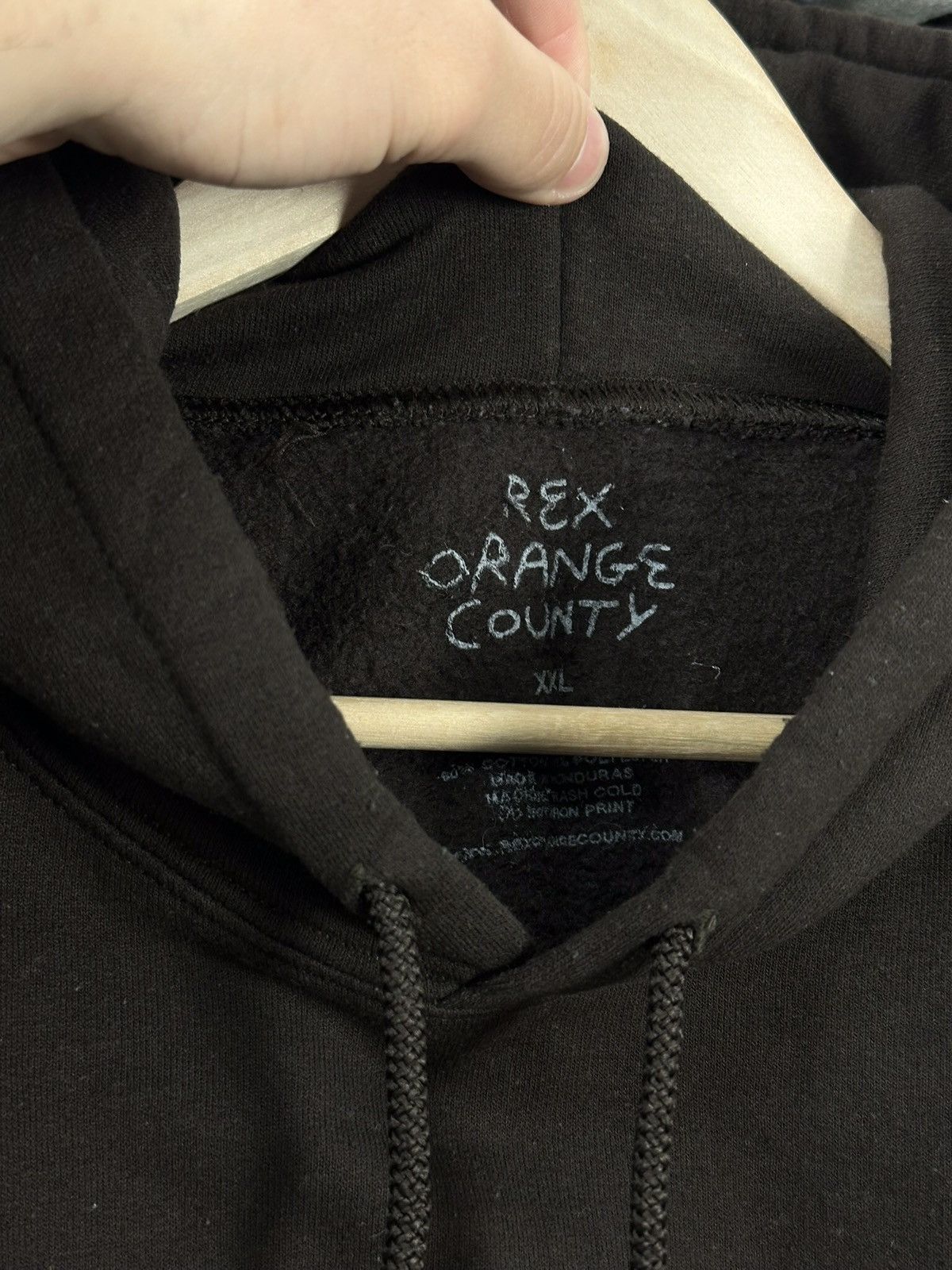 Other × Vintage Rex Orange County “WHO CARES” Merch Hoodie Size US XXL / EU 58 / 5 - 6 Thumbnail
