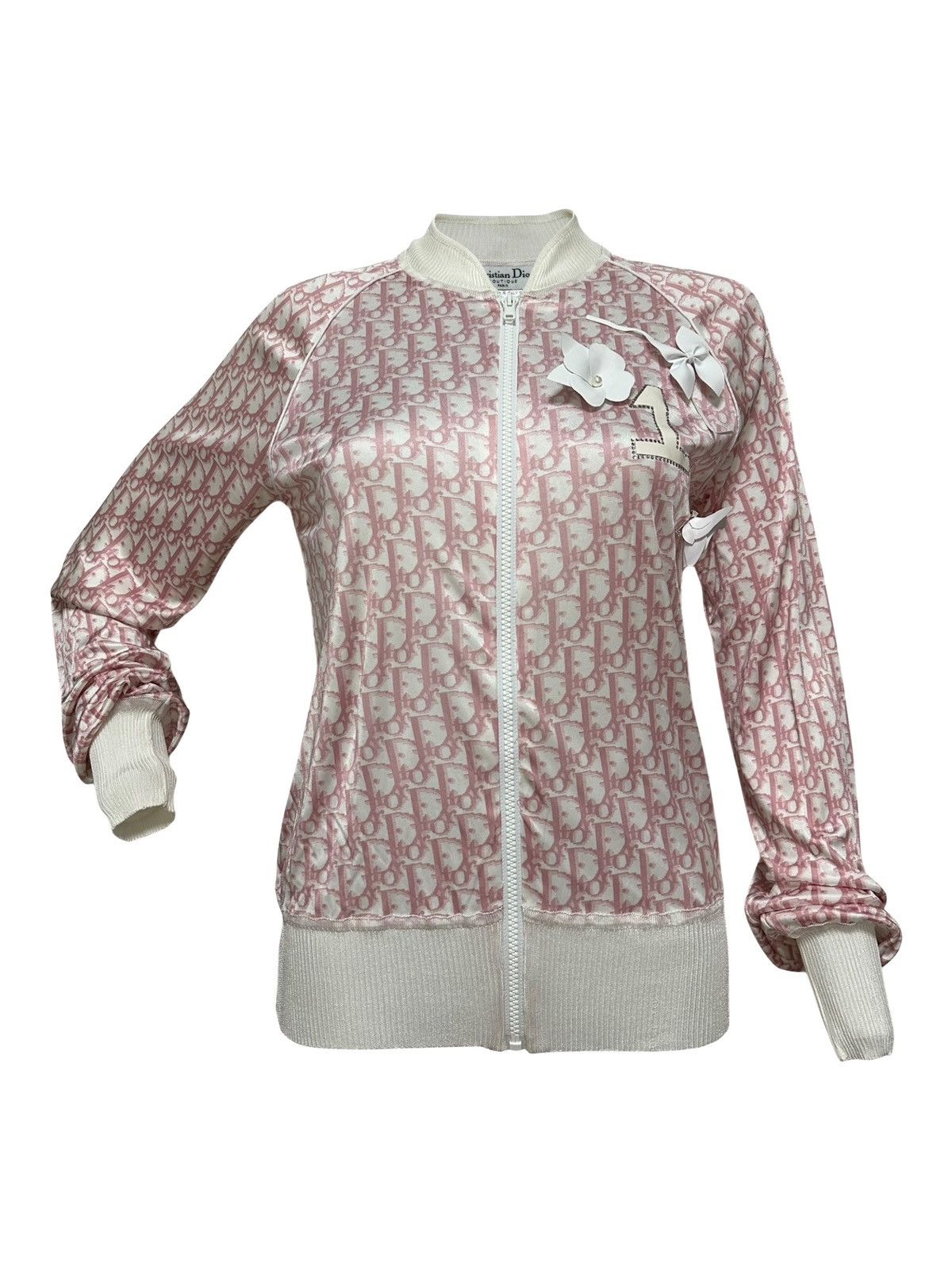 Dior CHRISTIAN DIOR S/S 2004 Trotter Flower Zip Up Jacket Size S / US 4 / IT 40 - 1 Thumbnail