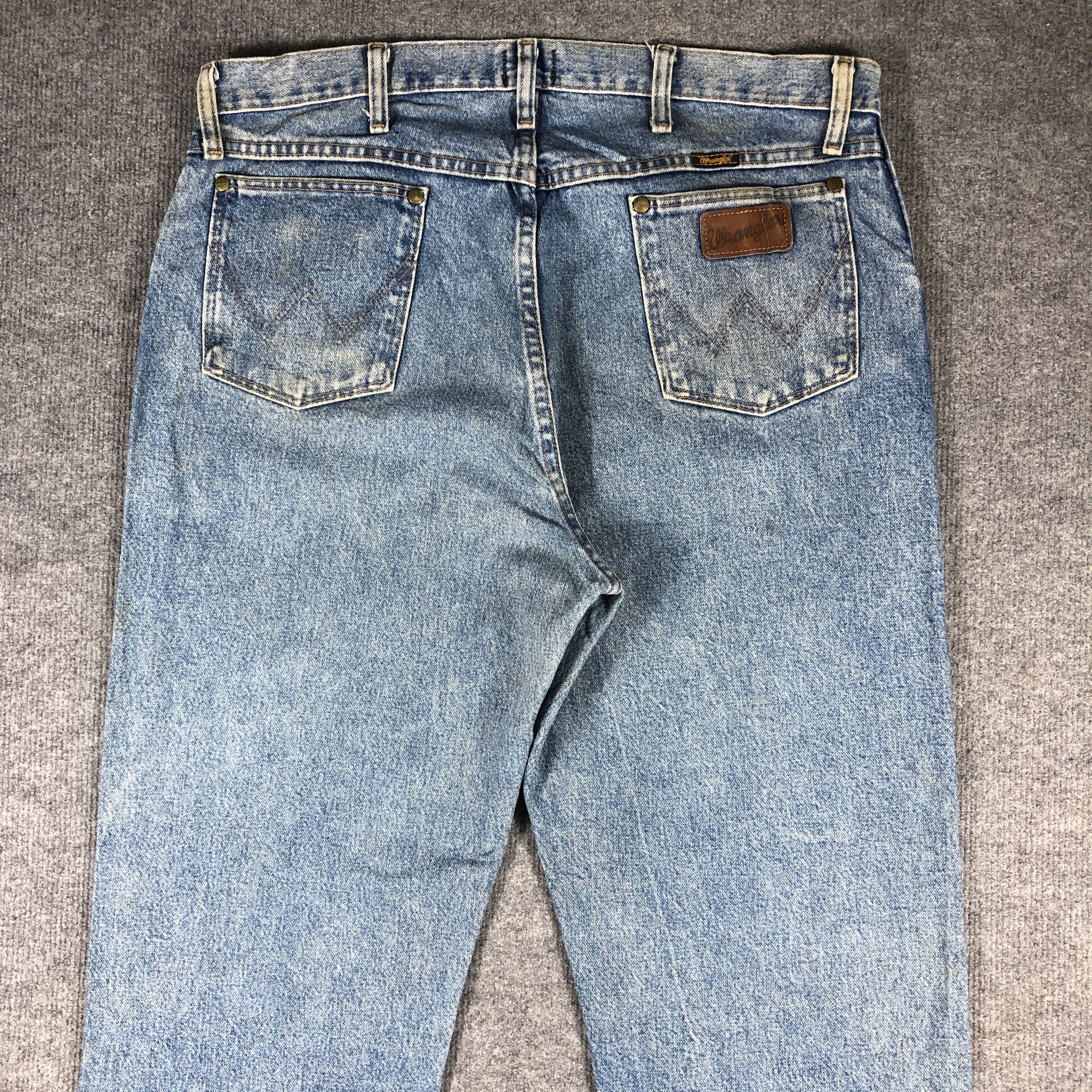 Vintage × Wrangler Vintage Wrangler 47 Regular Fit Light Blue Wash Jeans L654 Size US 38 / EU 54 - 5 Thumbnail