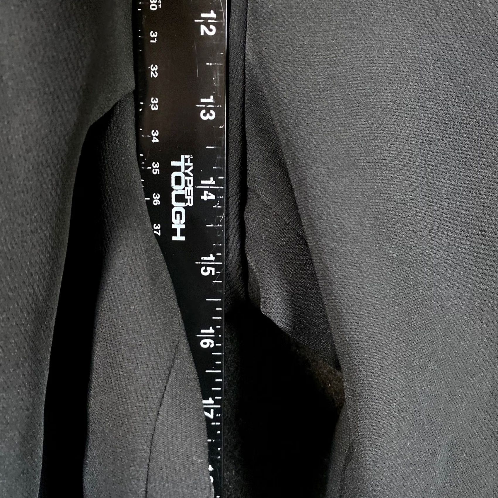 Ann Taylor Ann Taylor Women Pants Black High Rise Pleated Front Side Button Zip Stretch 14 Size 36" / US 14 / IT 50 - 6 Thumbnail