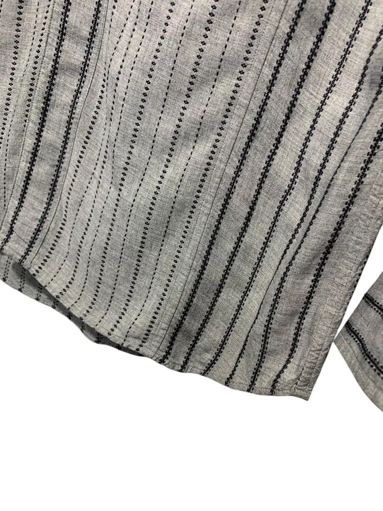 Givenchy 2000s Givenchy paris stitches stripe blue sapphire shirt Size US M / EU 48-50 / 2 - 7 Thumbnail