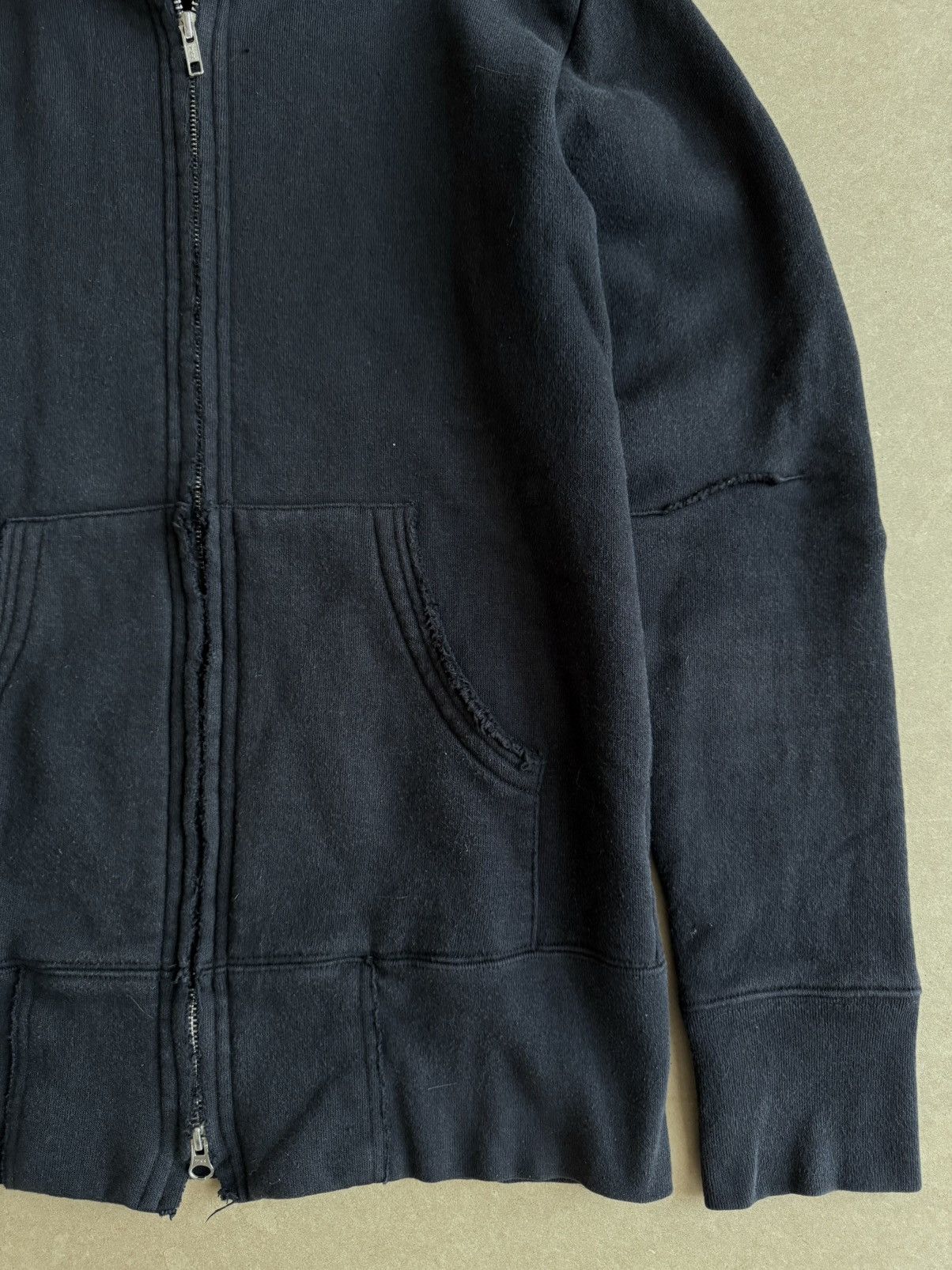 Yohji Yamamoto FW09 Pour Homme Darted Zip Hoodie Size US M / EU 48-50 / 2 - 4 Thumbnail
