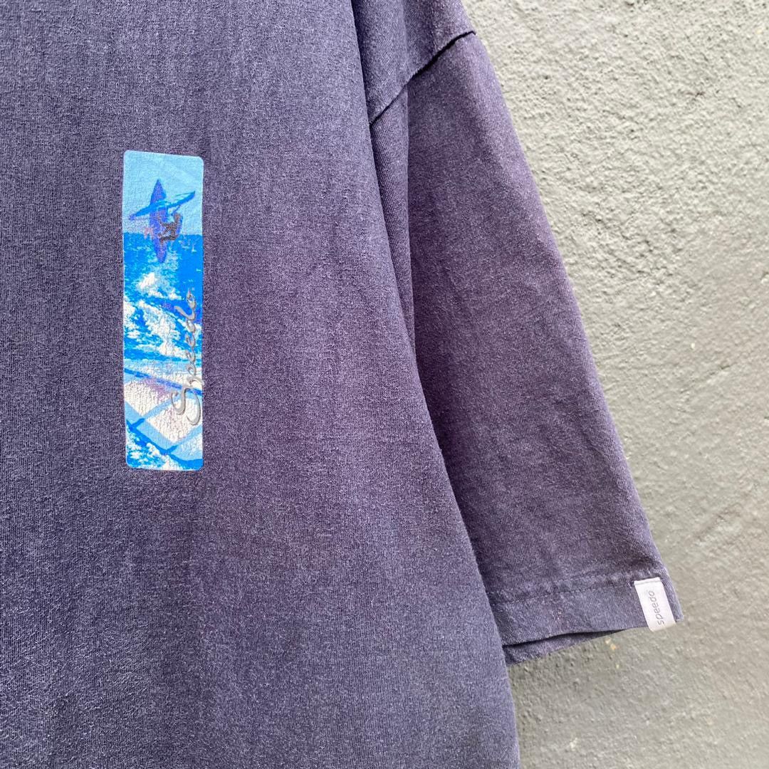 Vintage Thrashed Faded Vintage Speedo Surfing Tee Size US L / EU 52-54 / 3 - 4 Thumbnail