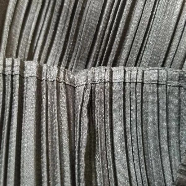 Issey Miyake Issey Miyake size:3 Grey pleated long-sleeved shirt Size L / US 10 / IT 46 - 6 Thumbnail