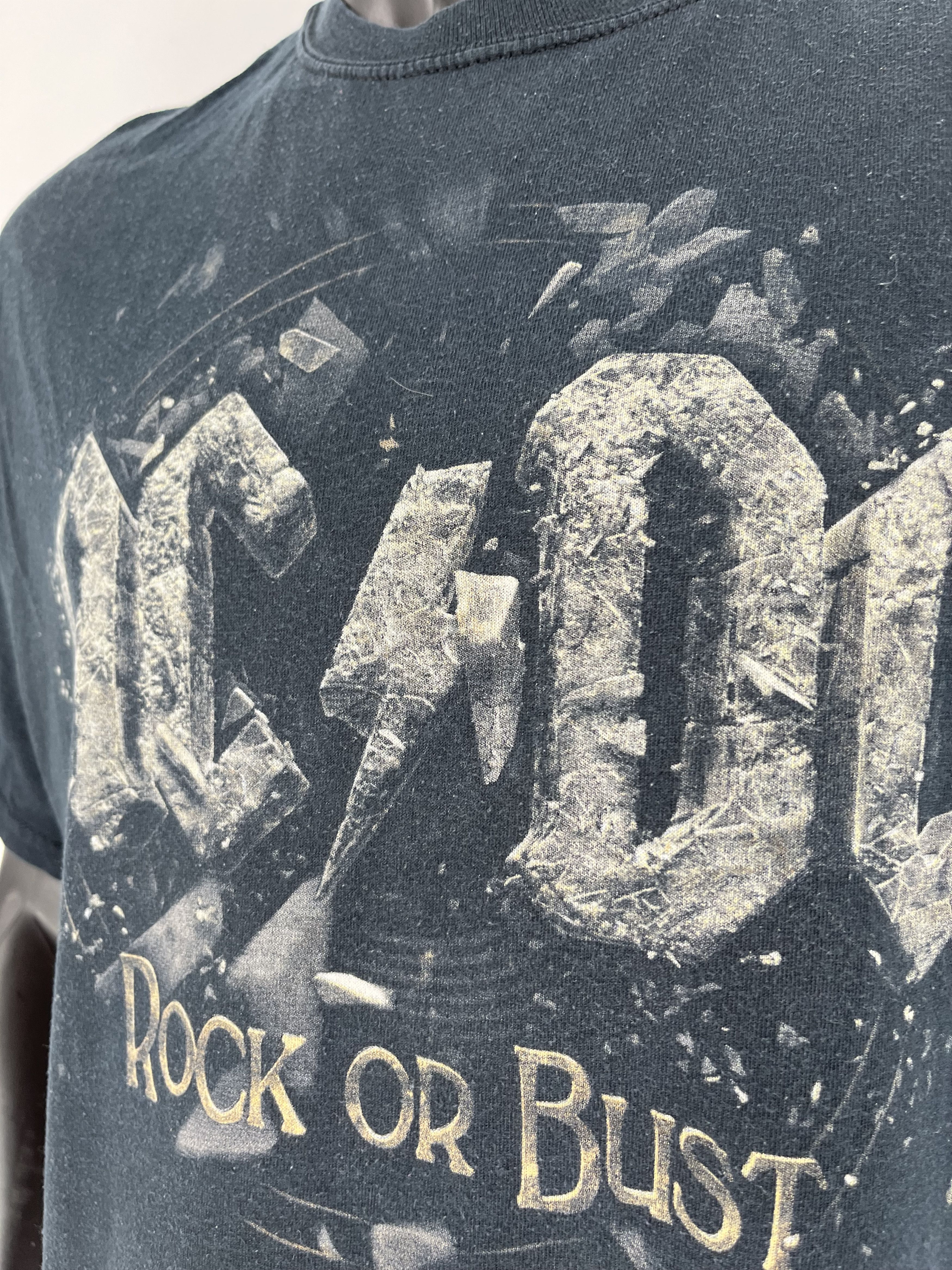 AC/DC × Band Tees Vintage ACDC Rock OF Bust T-Shirt Like Metallica Slayer Size US XL / EU 56 / 4 - 6 Thumbnail