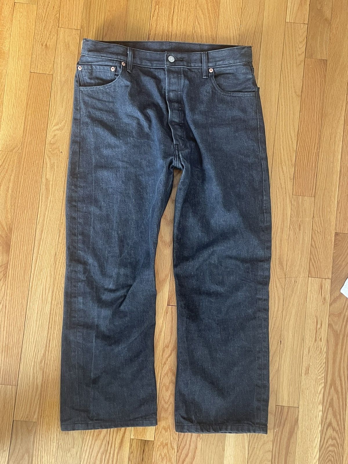 Image of Levis x Levis Vintage Clothing Raw Salvaged Vintage Japanese Levi’S 501 in Blue, Men's (Size 33)