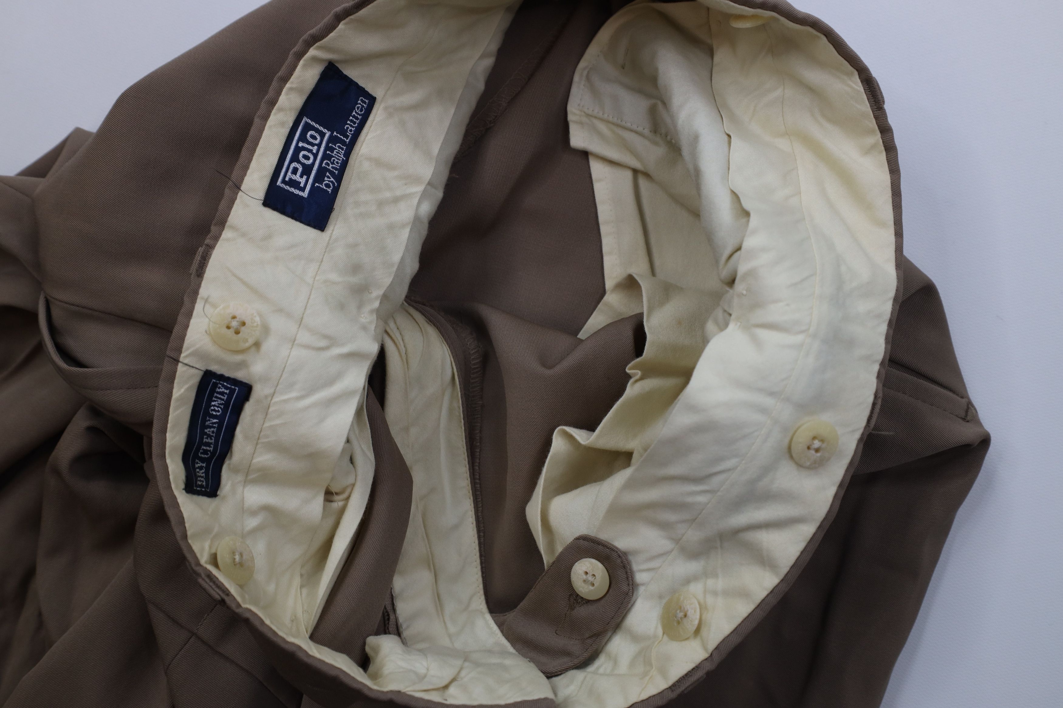 Ralph Lauren Vintage 70s Ralph Lauren Pleated Wide Leg Chino Pants USA Size US 32 / EU 48 - 11 Thumbnail