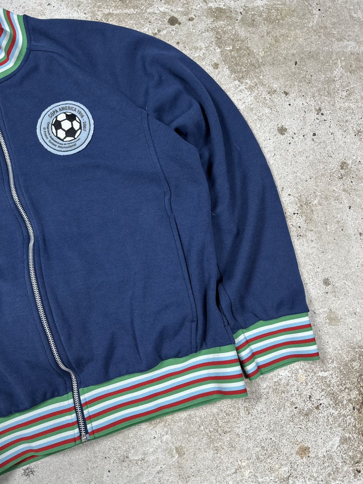 Nike × Vintage Vintage Y2K Nike x Copa America 2007 Football Zip Track Size US M / EU 48-50 / 2 - 4 Thumbnail