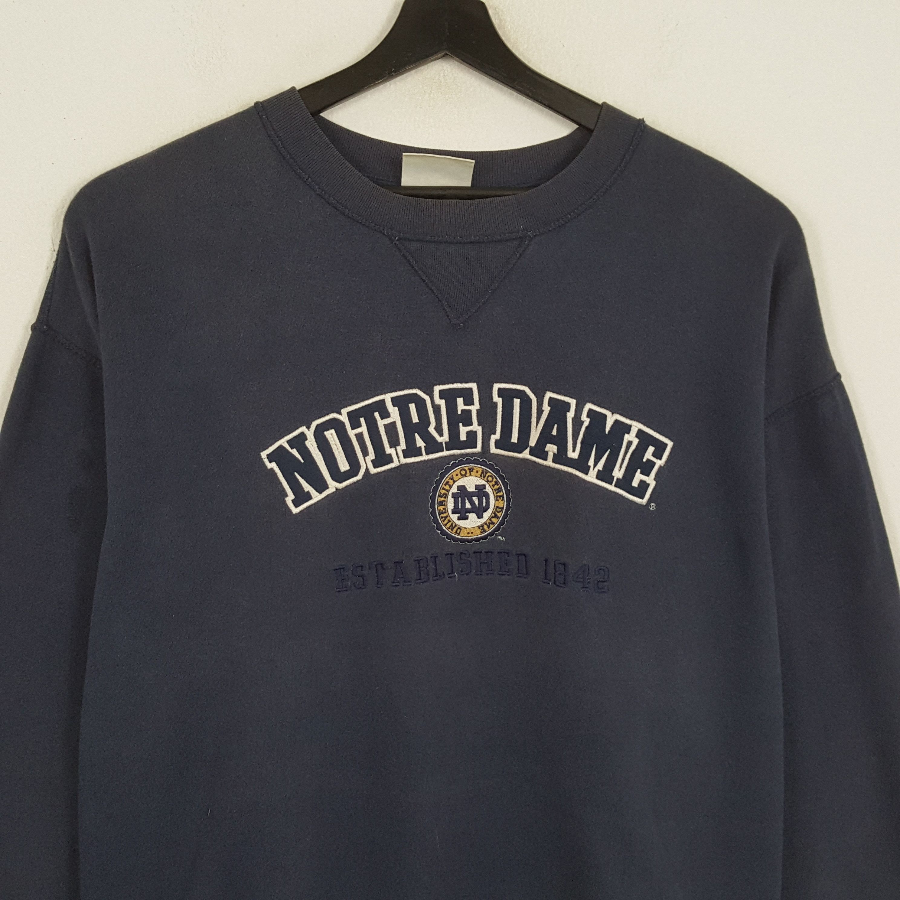 Lee × Vintage UNIVERSITY OF NOTRE DAME X LEE Sweatshirt Size US XXL / EU 58 / 5 - 2 Thumbnail
