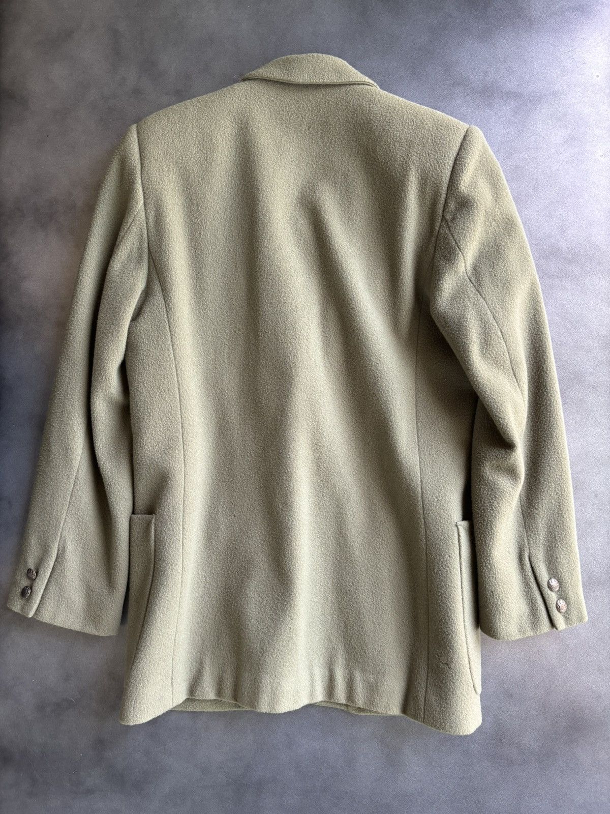 Vintage Felted Wool Blazer 70s Sports Coat 60s Bulgaria Mod
