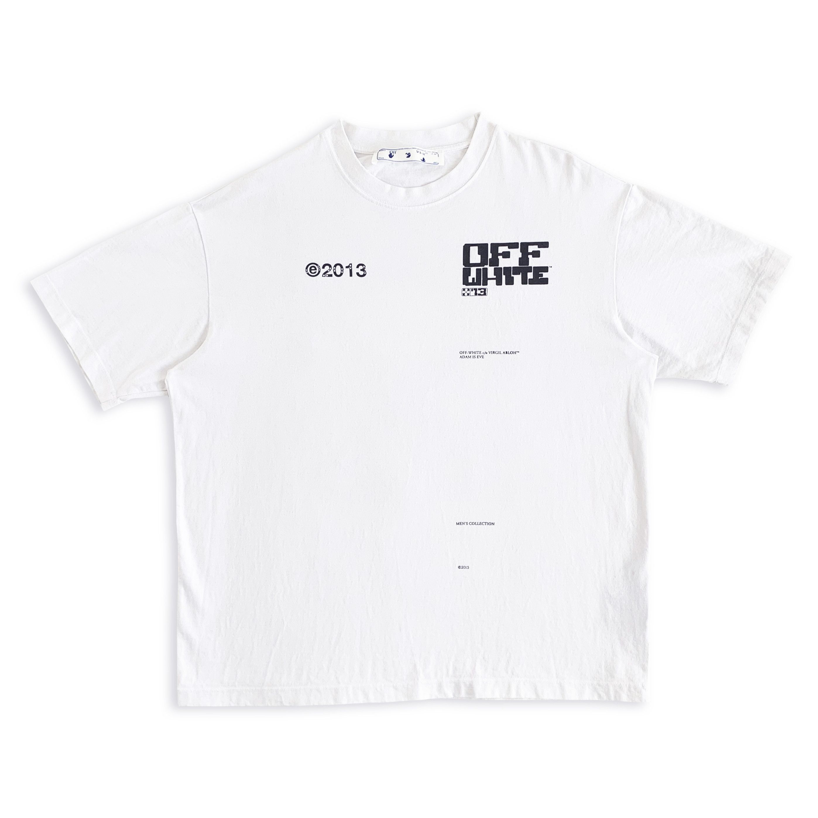 Virgil Abloh OFF WHITE Virgil Abloh 2013 Adam is Eve Man's Collection Tee Size US L / EU 52-54 / 3 - 2 Thumbnail