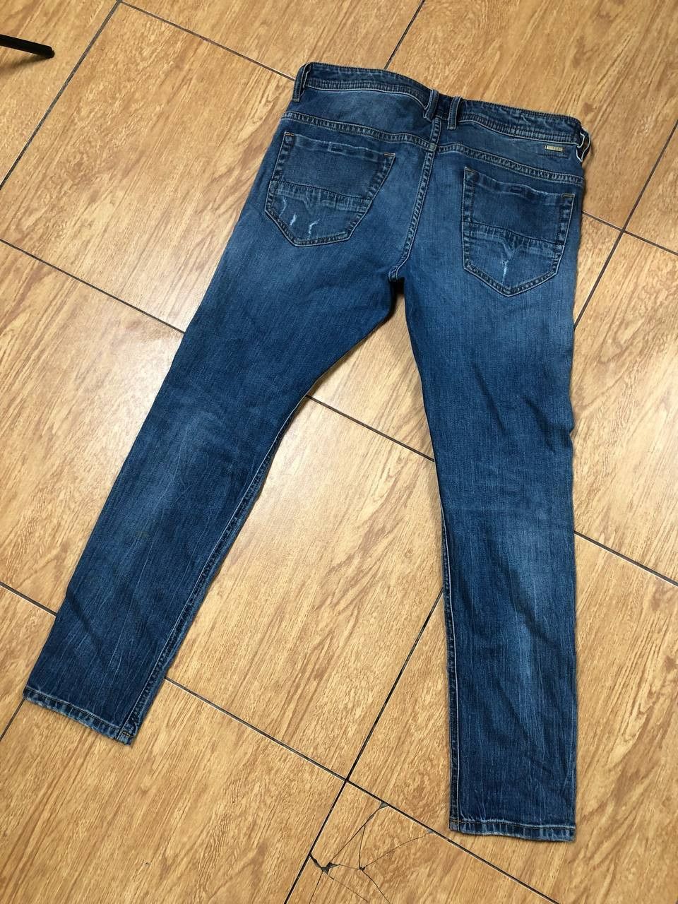 Diesel × Japanese Brand Crazy Crash Dirty Faded Jean Japan Avant Garde Style Size US 33 - 10 Thumbnail