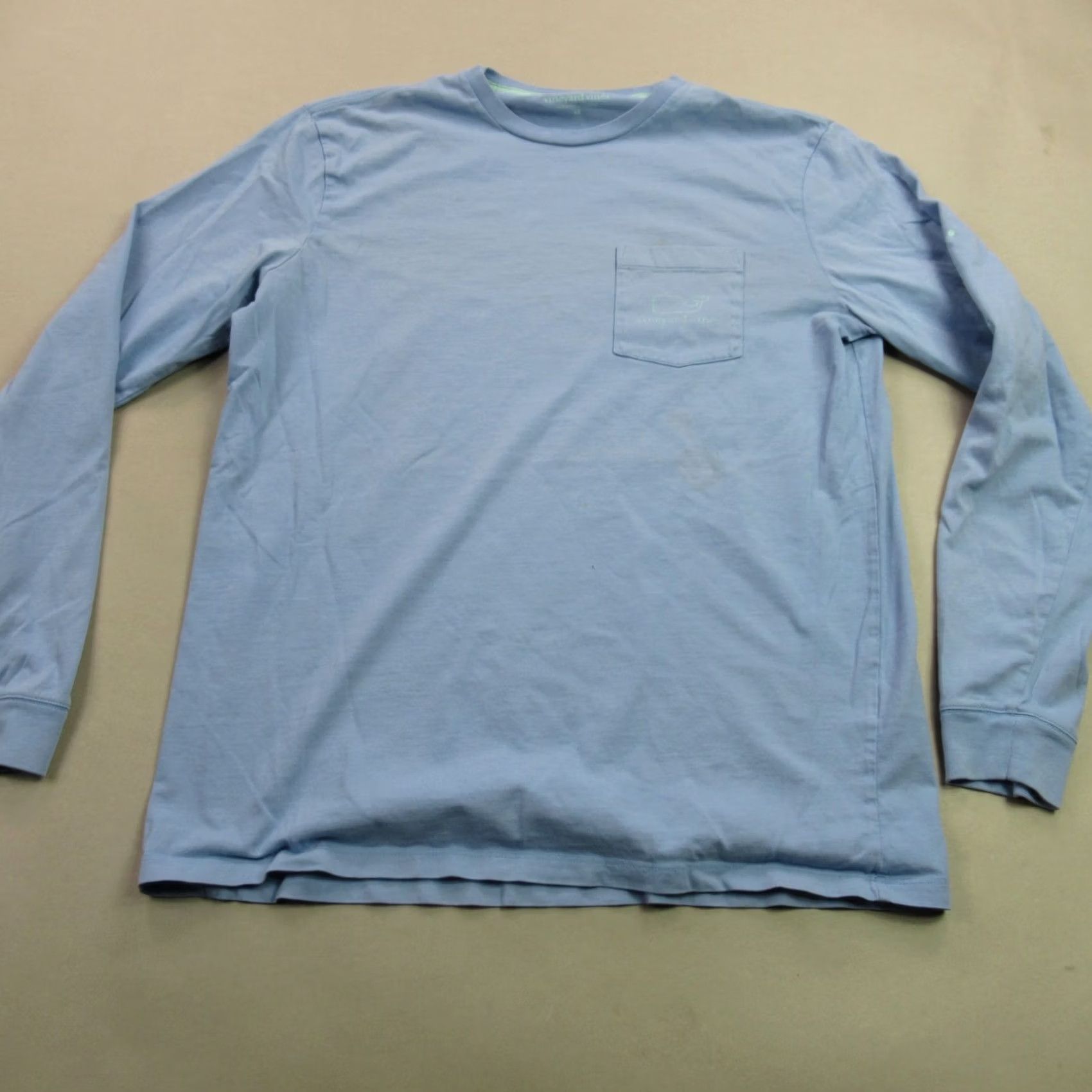 Vineyard Vines Vineyard Vines Shirt Mens Medium Blue Long Sleeve Crew Neck Pocket Casual Size US M / EU 48-50 / 2 - 2 Thumbnail