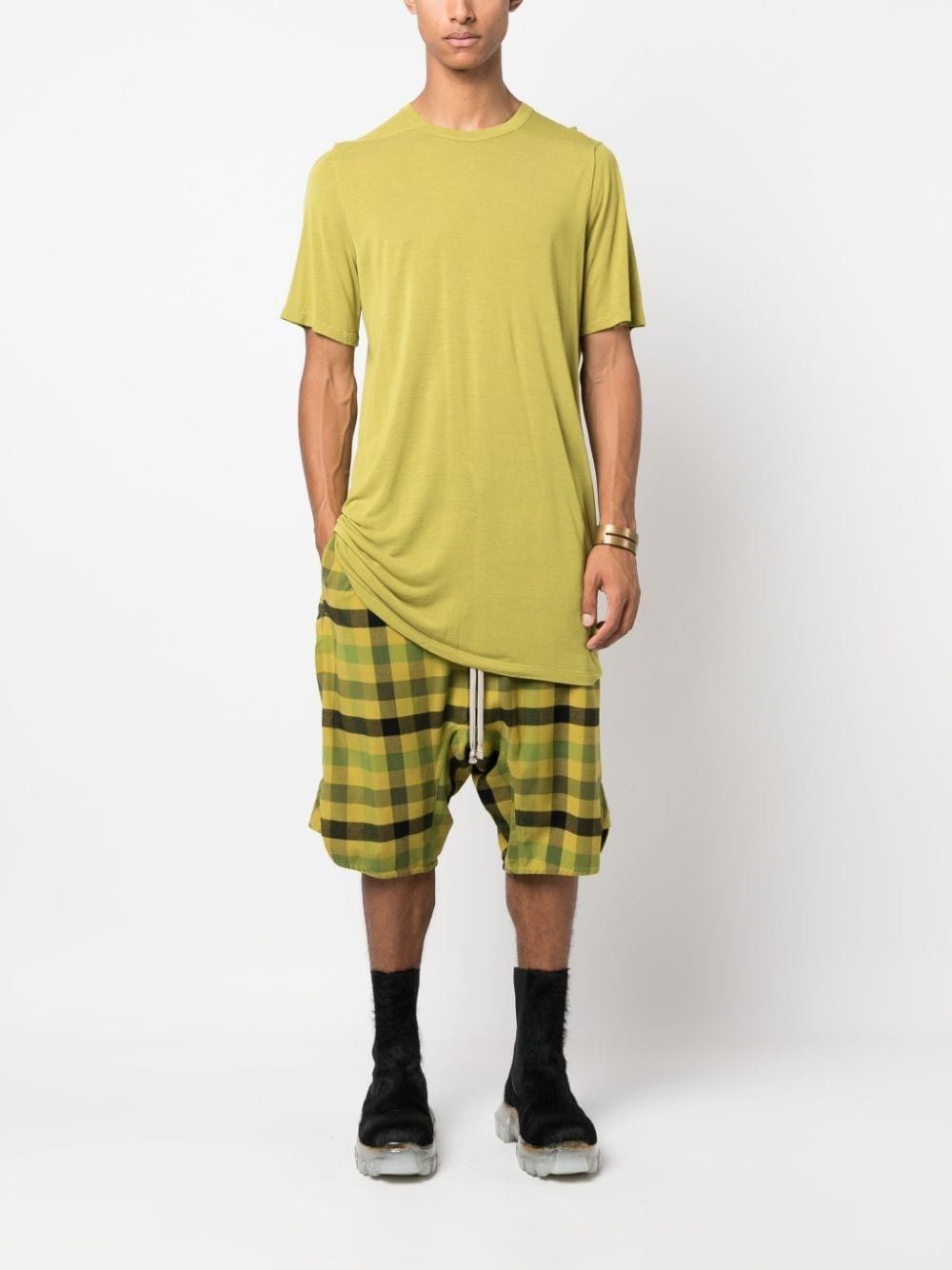 Rick Owens o1y0325 Crewneck T-Shirt in Acid Green Size US S / EU 44-46 / 1 - 5 Thumbnail
