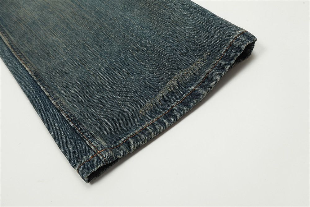 Japanese Brand × Jean Men's vintage loose punk washed distressed flared jeans y2k Size US 34 / EU 50 - 7 Thumbnail