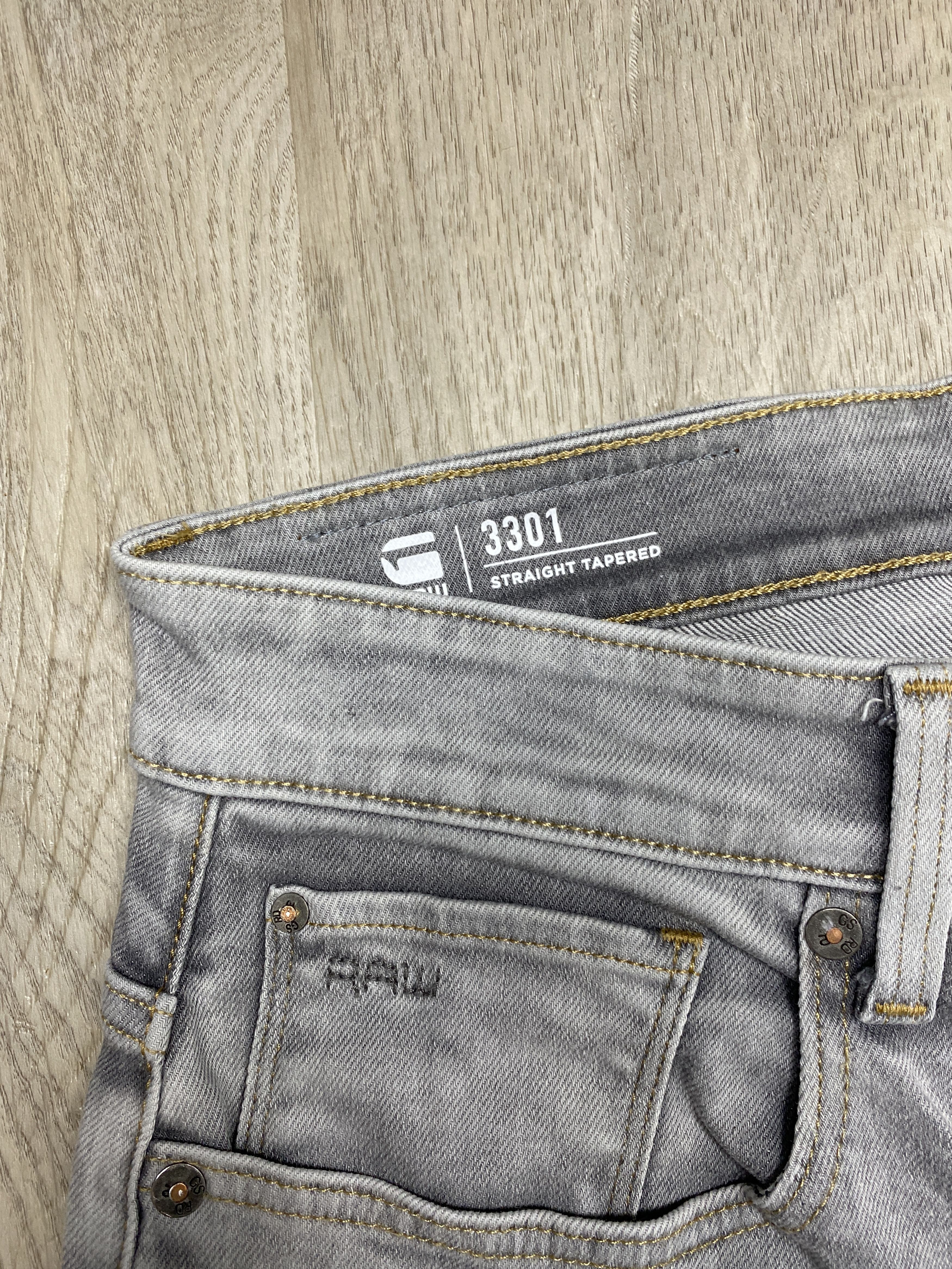 G-Star G Star Raw Vintage Mens Grey Denim Pants Jeans Size US 35 - 7 Thumbnail