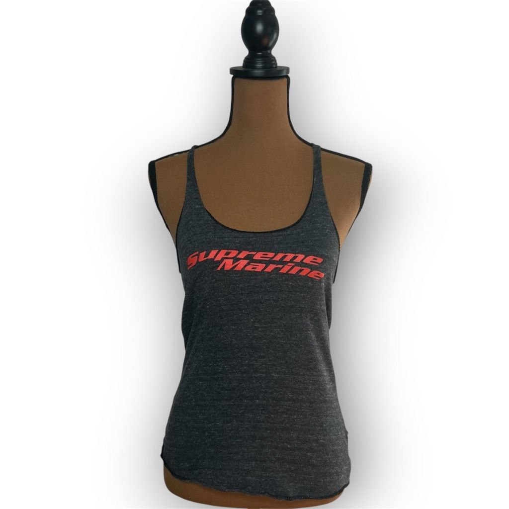 Supreme Supreme Marine Scoop Neck Racerback Tank Top Dark Heathered Size S / US 4 / IT 40 - 1 Thumbnail