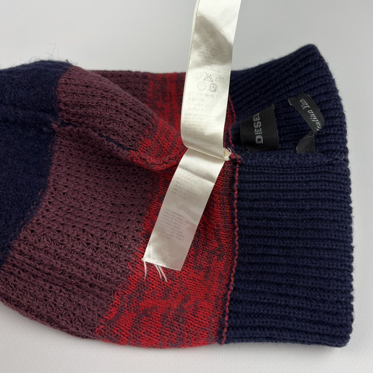 Diesel Diesel Vintage Knit Beanie Hat Size ONE SIZE - 9 Thumbnail