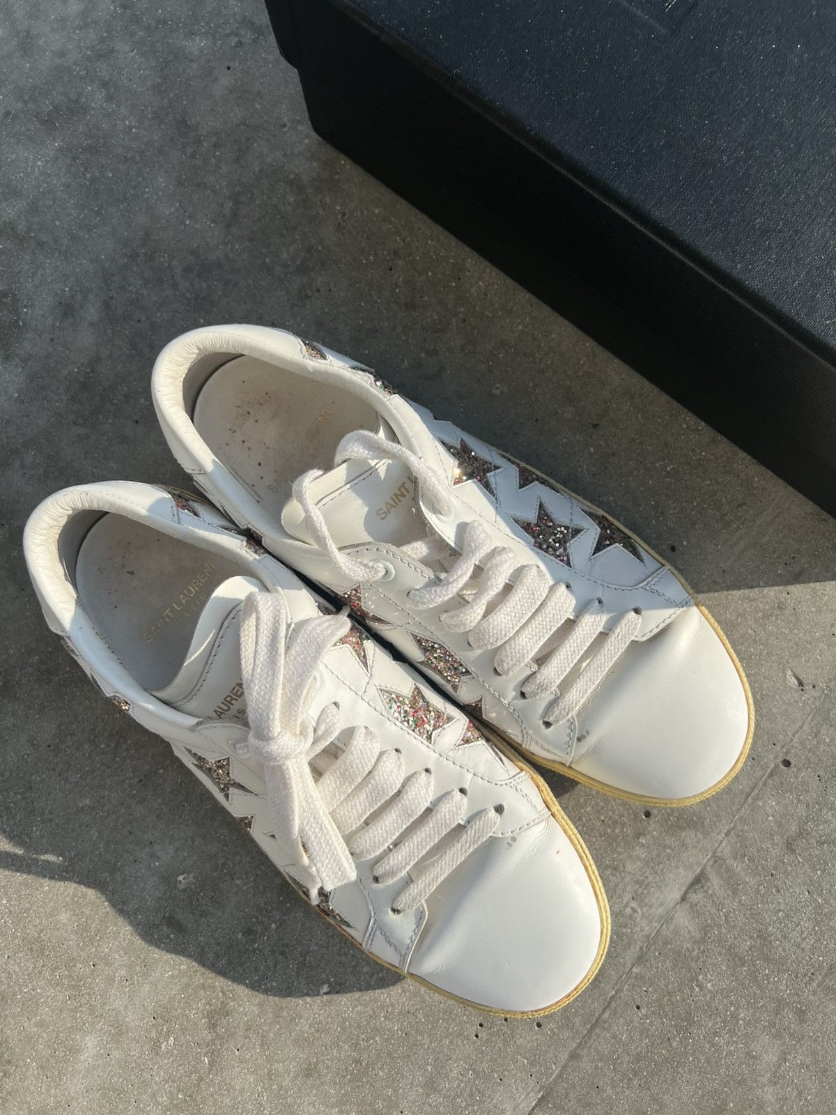 Saint Laurent Paris Saint Laurent SLP YSL SL/06 court stars low top sneaekrs Size US 6 / IT 36 - 4 Thumbnail