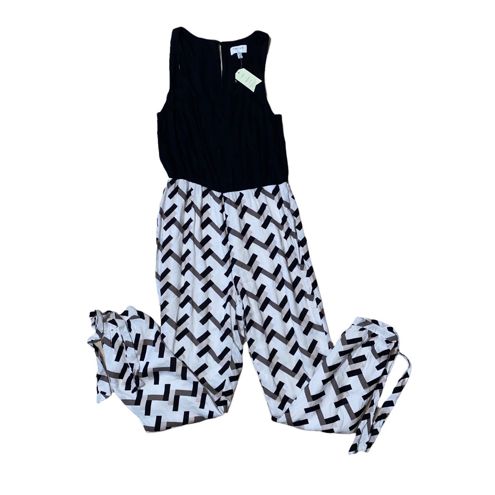 Anthropologie Anthropologie Harlun Anacapa Geometric Jumpsuit Romper S NWT Size 28" / US 6 / IT 42 - 4 Thumbnail