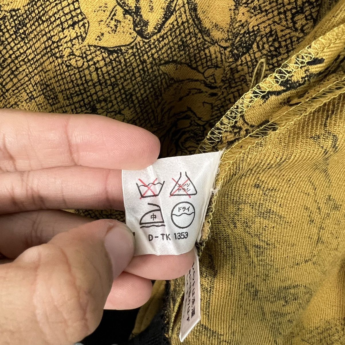 Japanese Brand Vintage Art Florals Print Wool Silk Button Jacket #4115-C187 Size M / US 6-8 / IT 42-44 - 16 Thumbnail