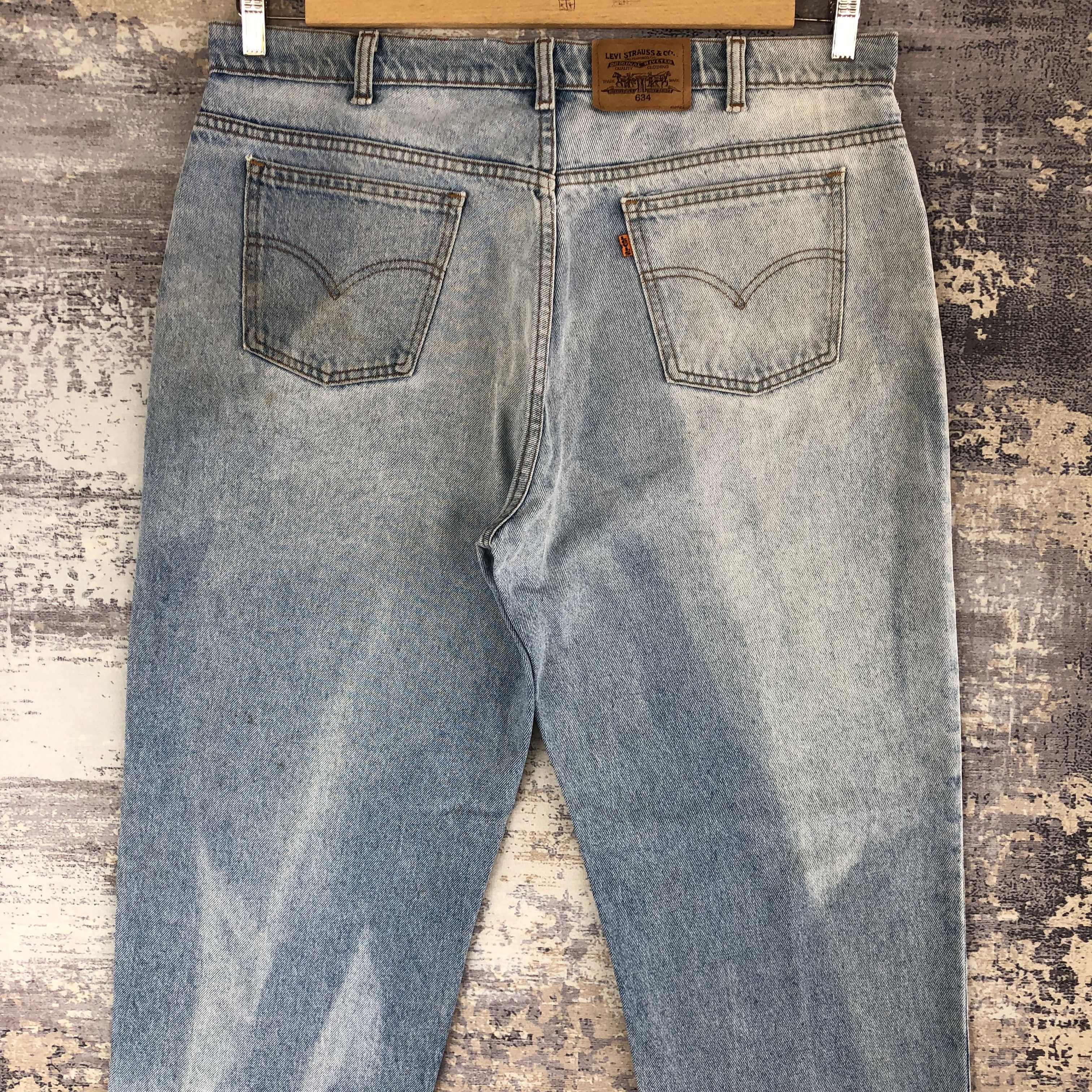 Levi's Vintage Levi's Orange Tab Jeans Levis Light Wash Faded Denim Size US 38 / EU 54 - 3 Thumbnail